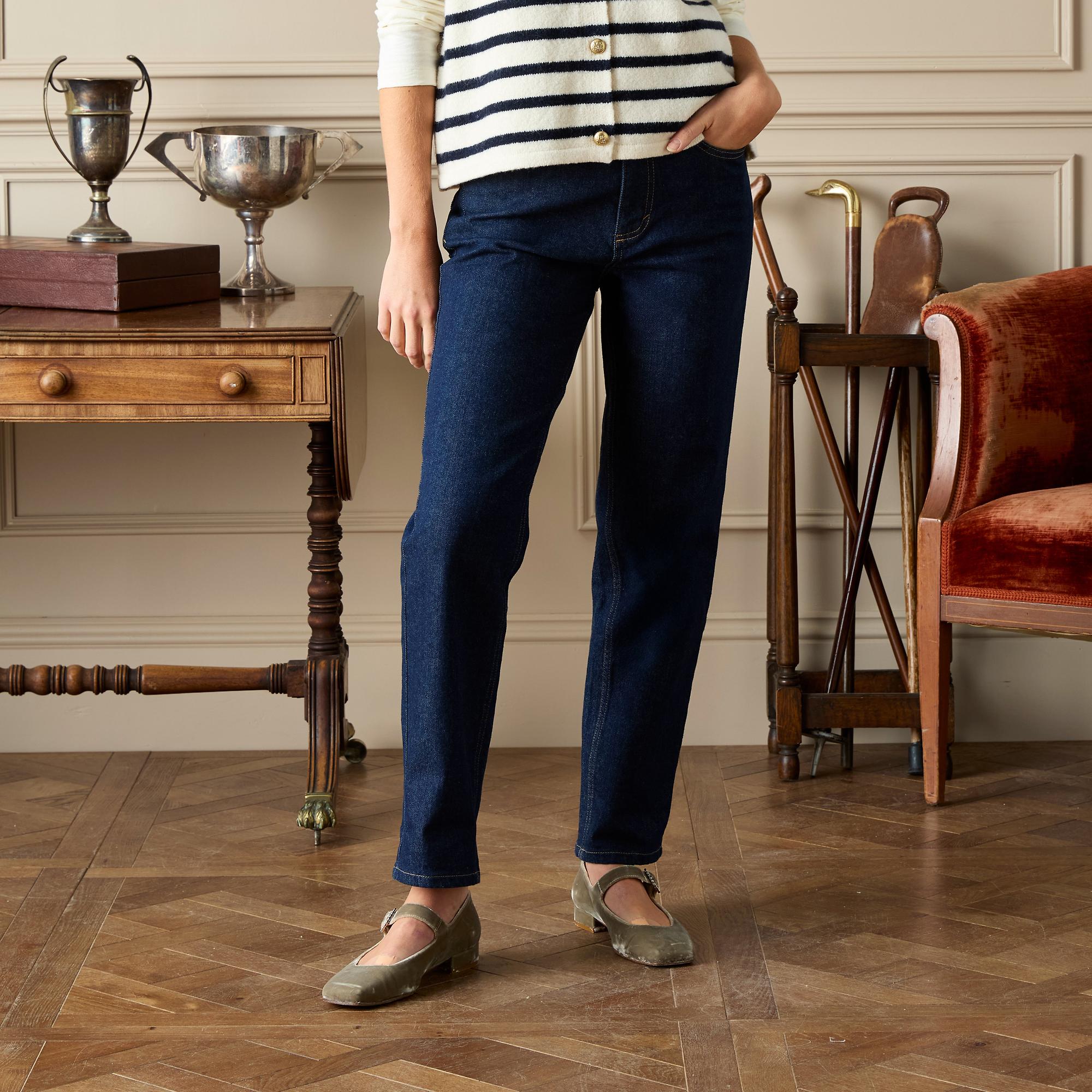 Product image 2 of 9 of Joules Women's Slim Straight Mid Rise Jeans - Rinse Wash