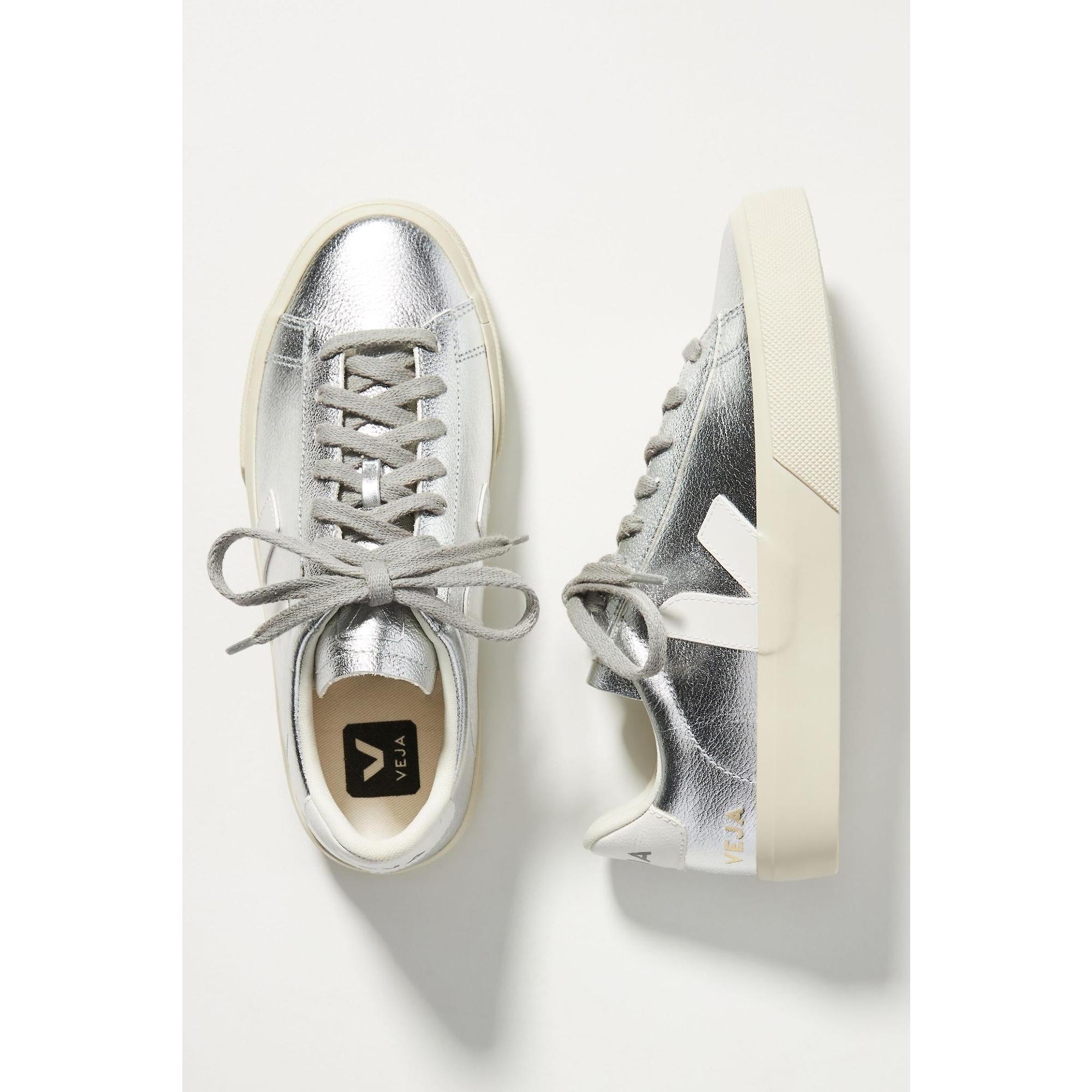 Product image 6 of 8 of VEJA Women's Campo Leather Sneaker - Silver White