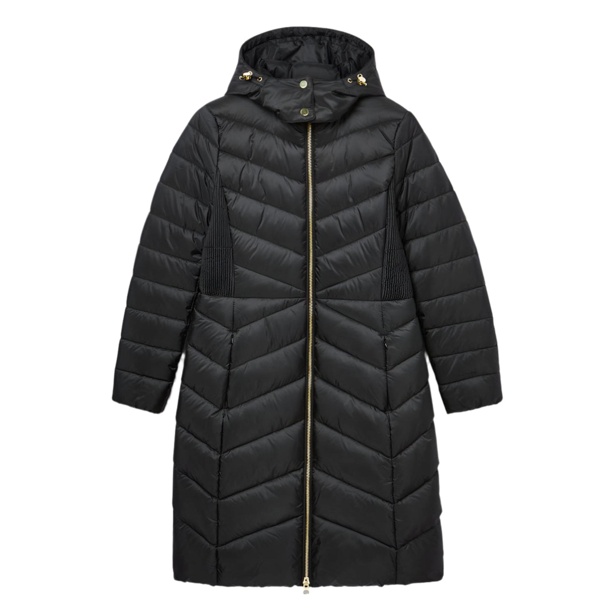 Product image 1 of 6 of Joules Women's Pembury Showerproof Longline Hooded Coat - Black