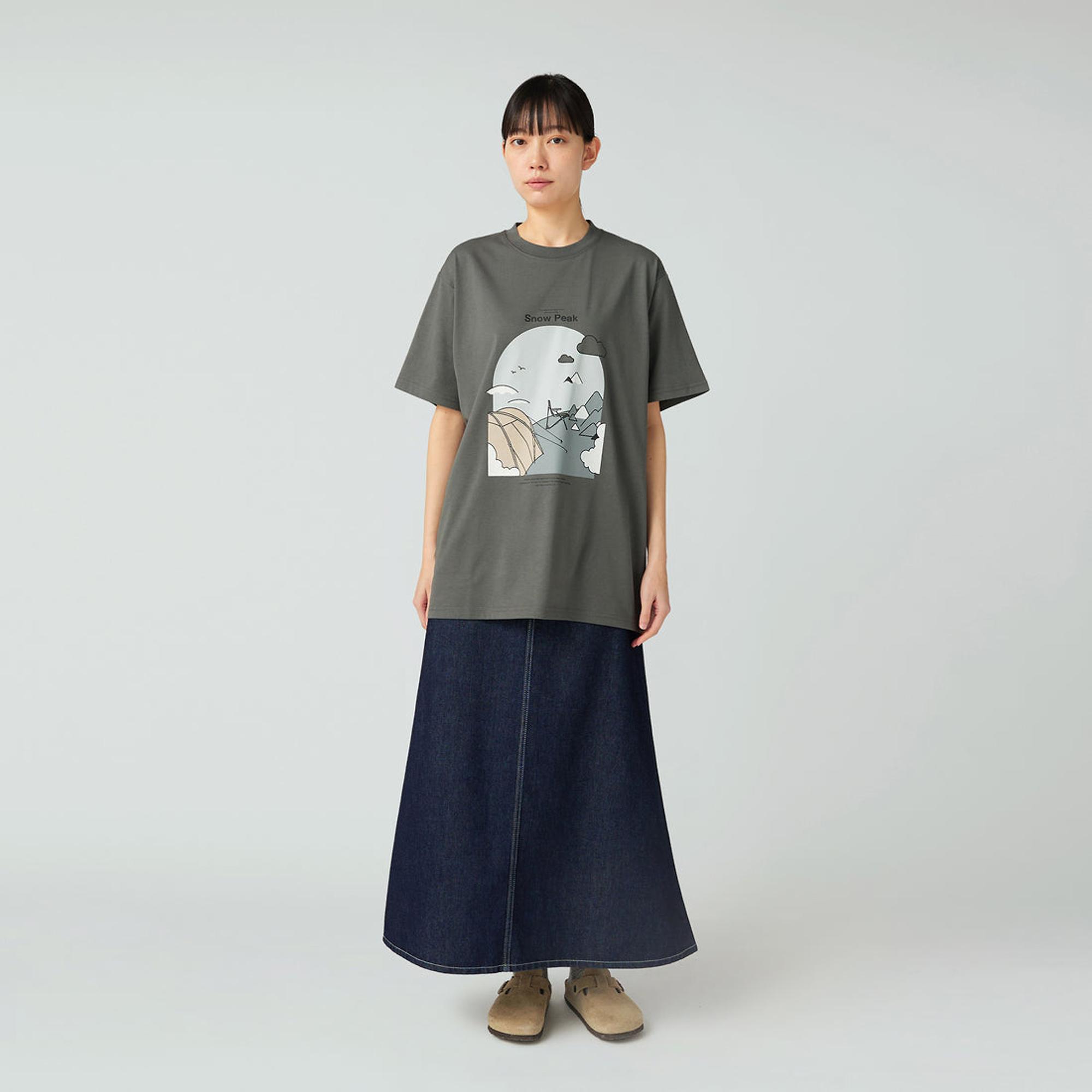 Product image 2 of 8 of Snow Peak Camping Graphic T-Shirt - Grey