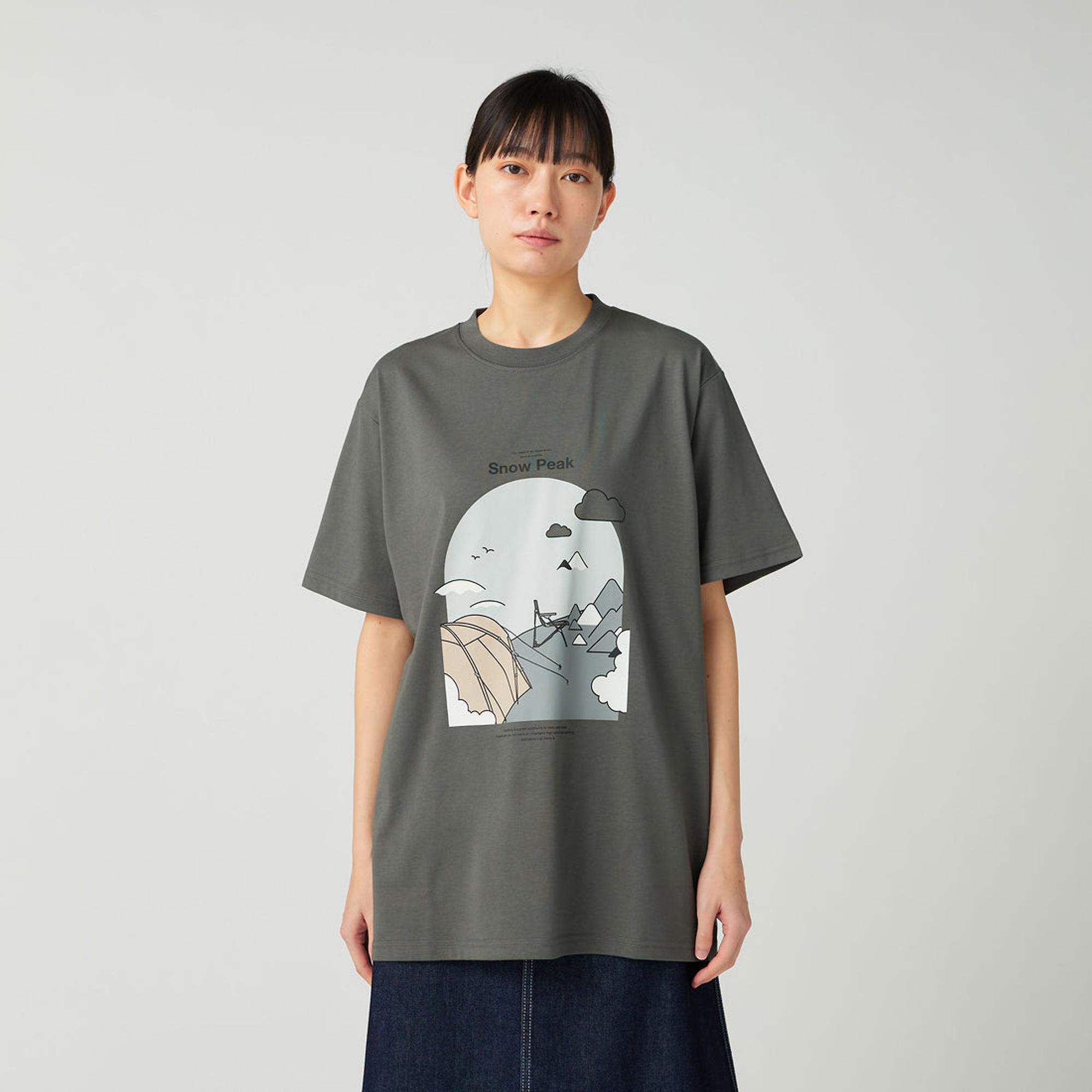 Product image 4 of 8 of Snow Peak Camping Graphic T-Shirt - Grey