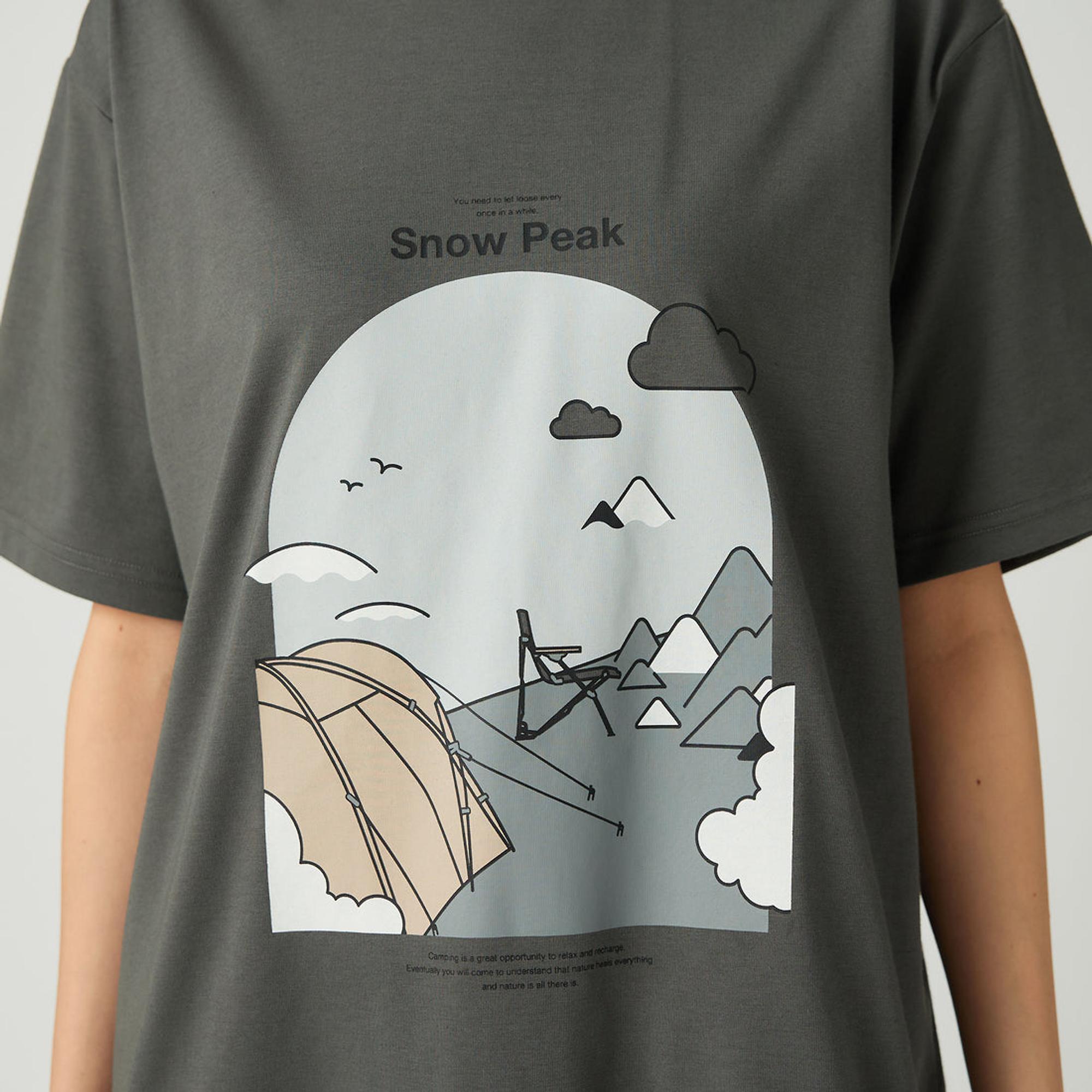 Product image 7 of 8 of Snow Peak Camping Graphic T-Shirt - Grey