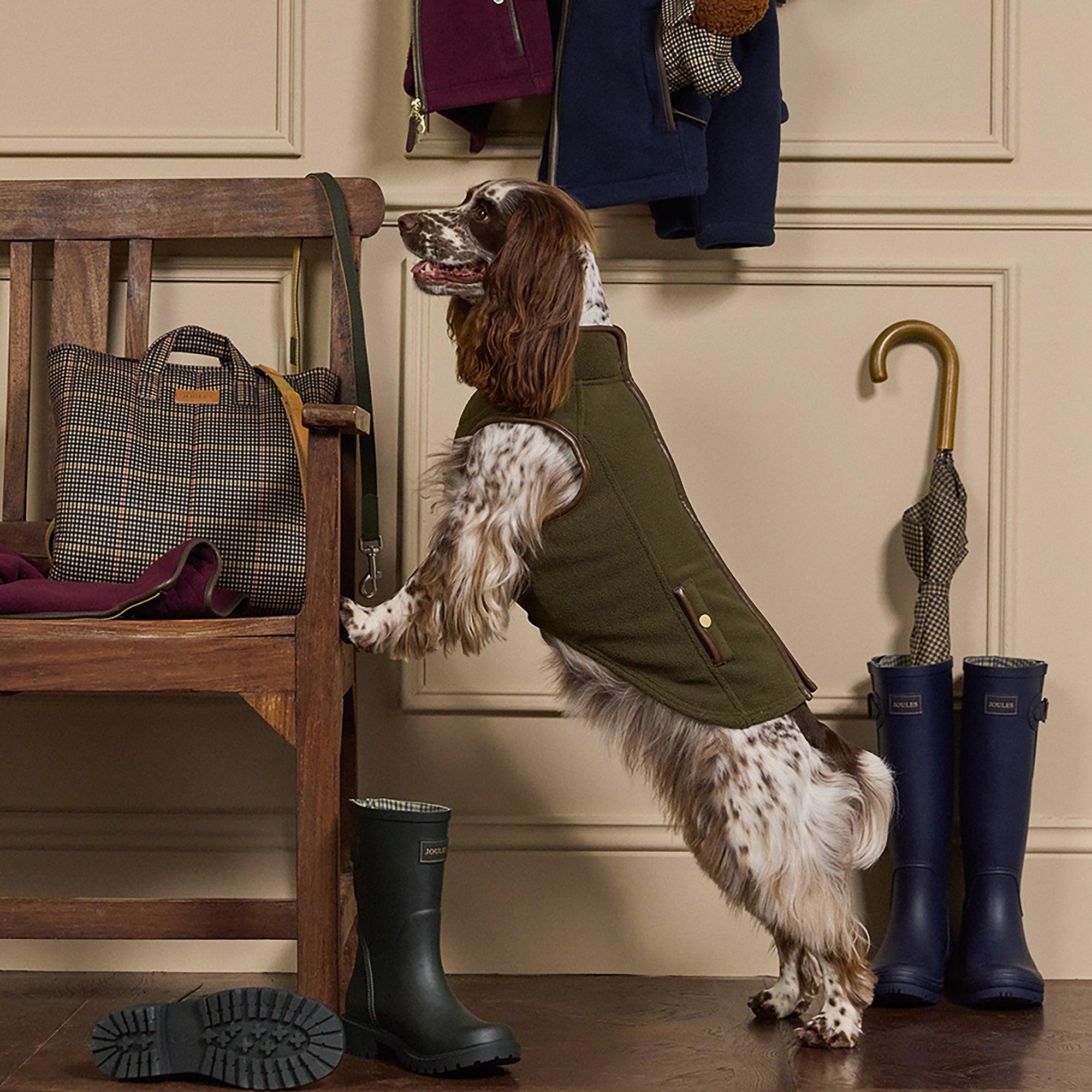 Product image 7 of 14 of Joules Fairbourne Fleece Dog Jacket - Khaki