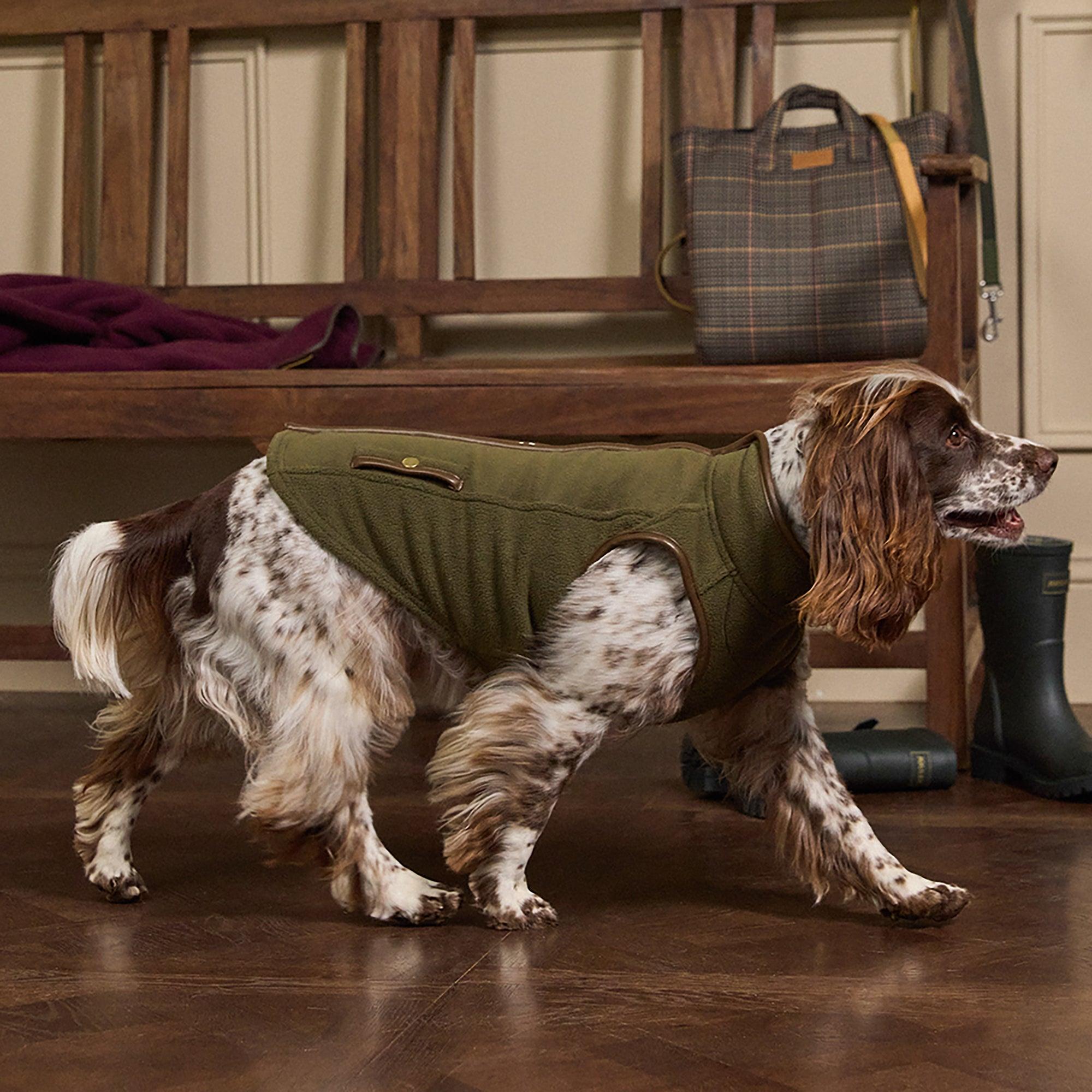 Product image 8 of 14 of Joules Fairbourne Fleece Dog Jacket - Khaki