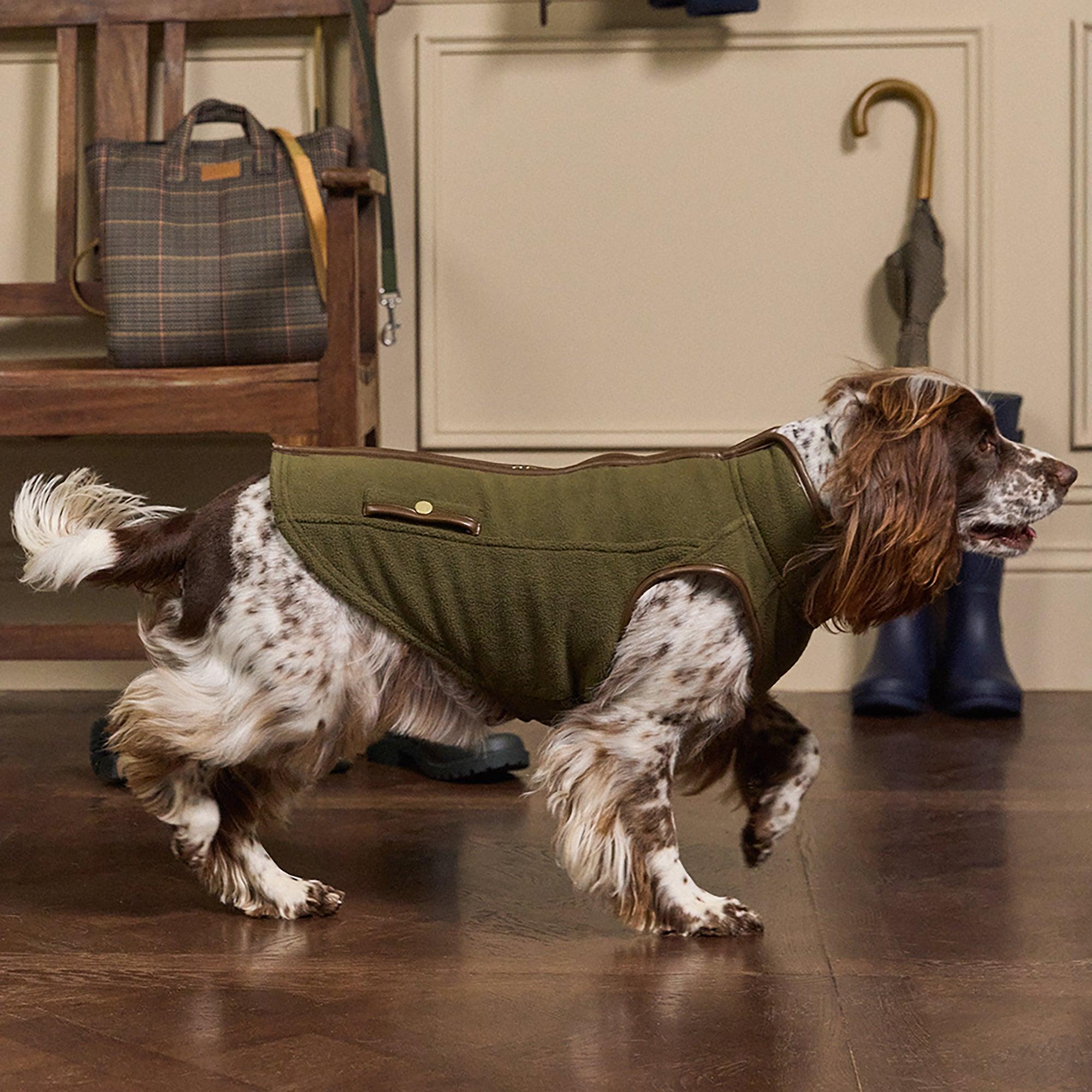 Product image 9 of 14 of Joules Fairbourne Fleece Dog Jacket - Khaki