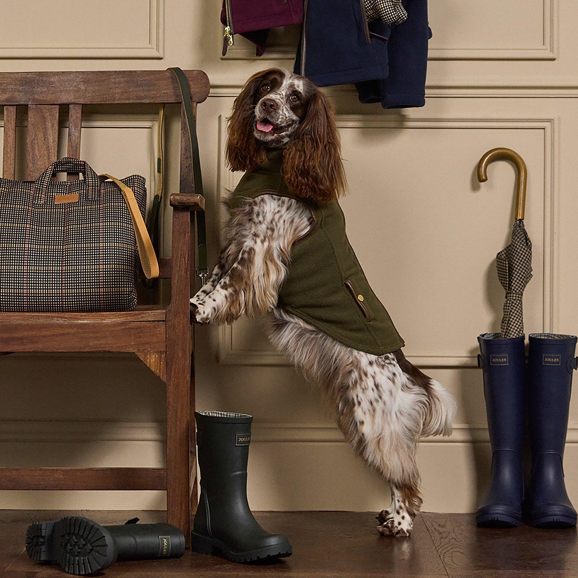 Product image 10 of 14 of Joules Fairbourne Fleece Dog Jacket - Khaki