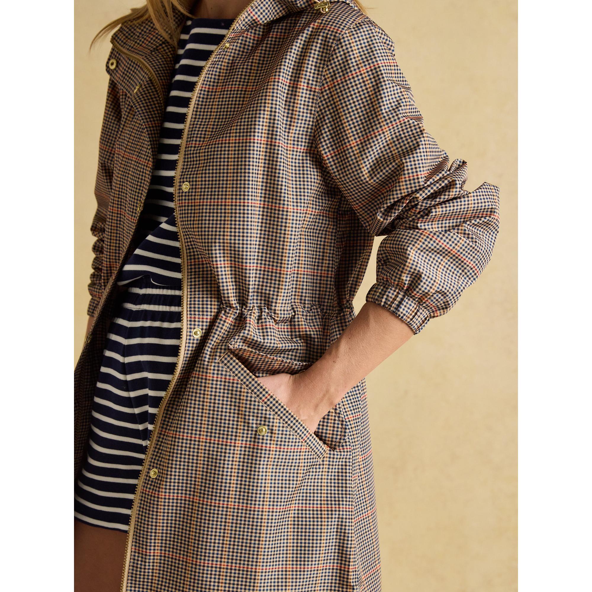 Product image 5 of 16 of Joules Women's Holkham Waterproof Packable Hooded Raincoat - Henson Check