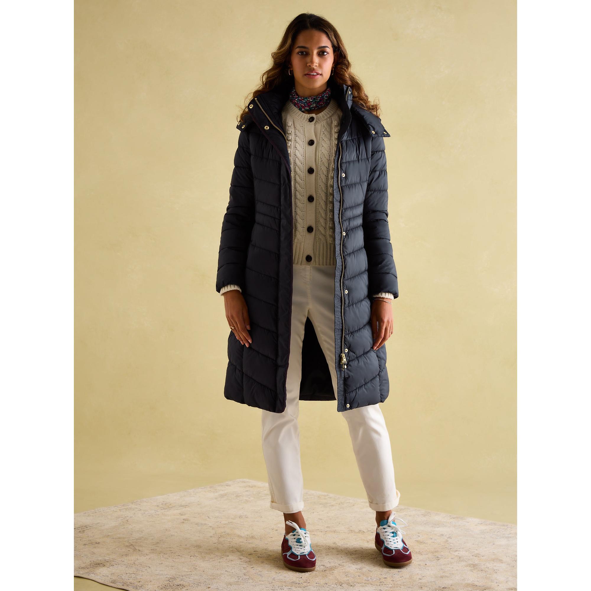 Product image 5 of 7 of Joules Women's Pembury Showerproof Longline Hooded Coat - Navy