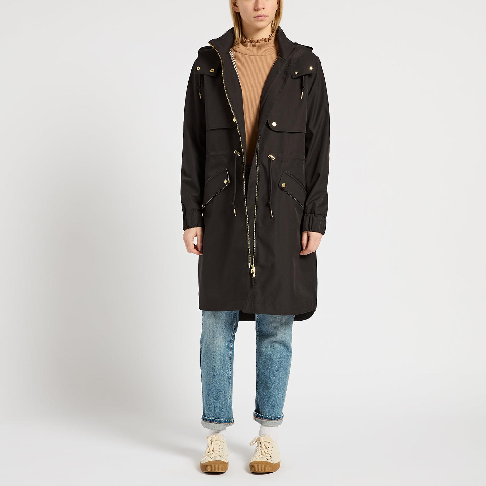 Product image 7 of 7 of Joules Women's Elbridge Waterproof Coat with Hood - Black