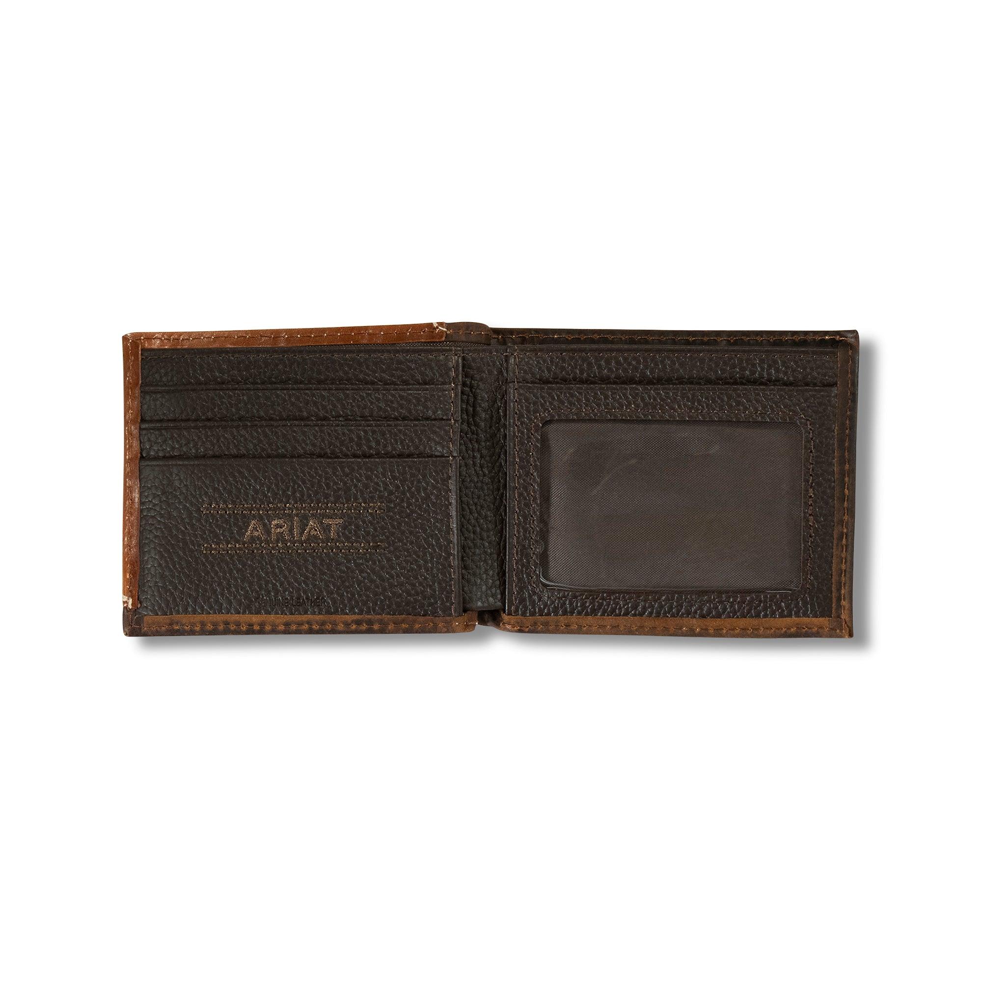 Product image 2 of 2 of Ariat Men's Filigree Corner Bifold Wallet - Brown