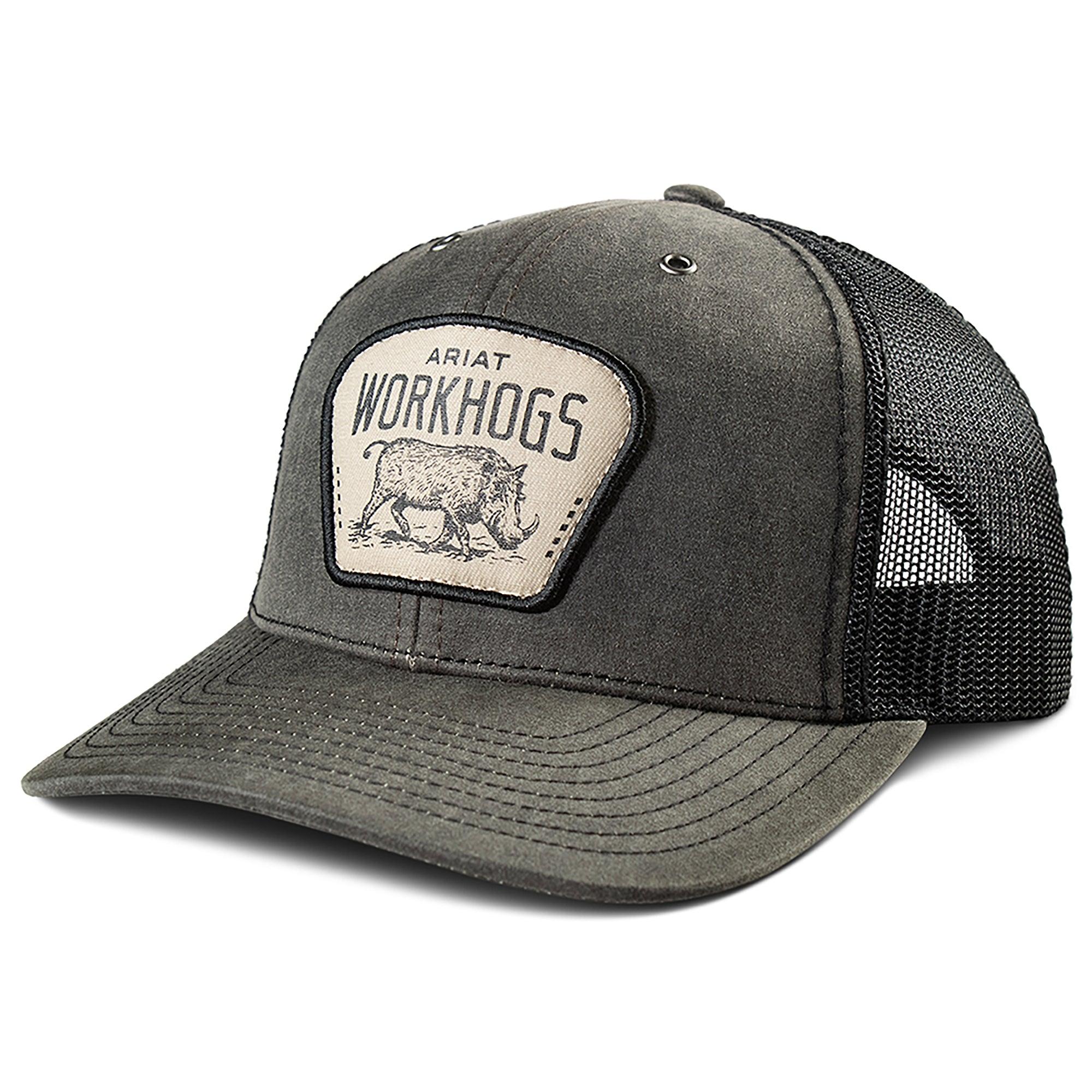 Product image 1 of 2 of Ariat Men's WorkHog Patch Snapback Cap - Charcoal
