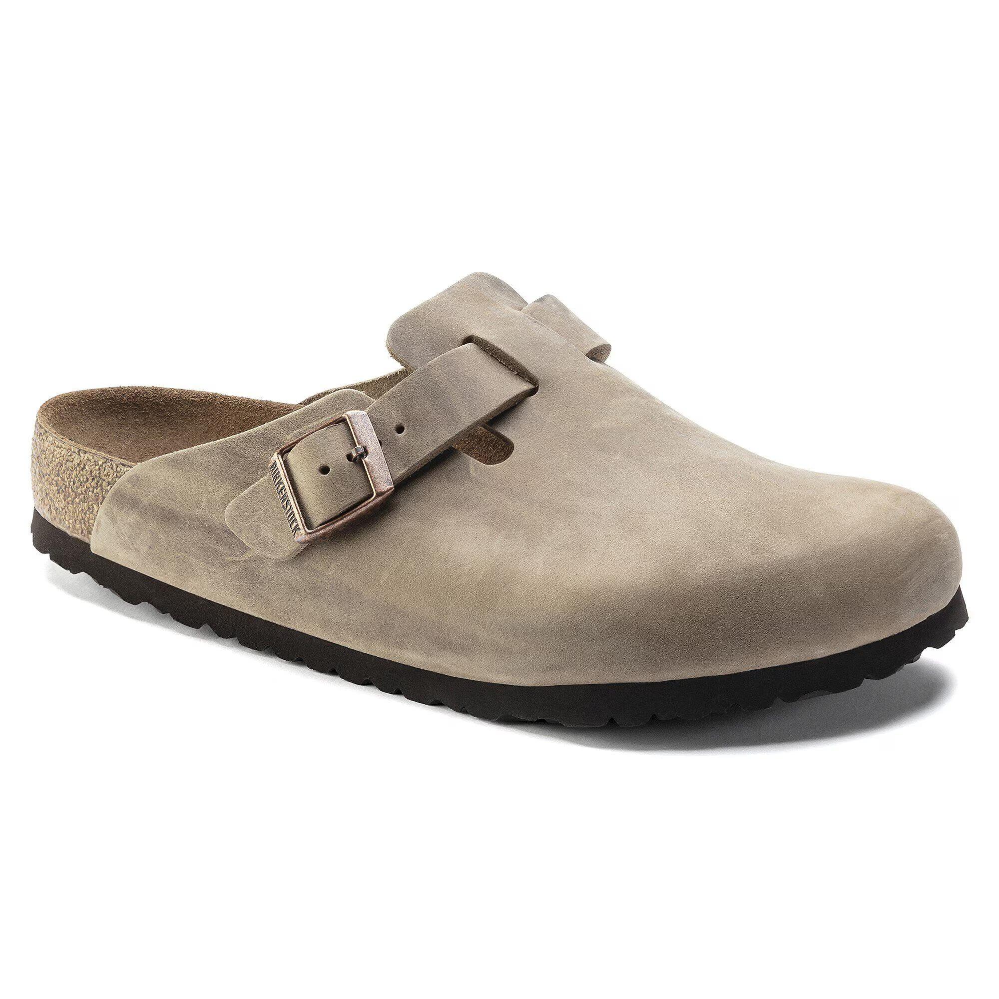 Product image 1 of 6 of Birkenstock Unisex Boston Soft Footbed Oiled Leather Clogs - Tobacco Brown