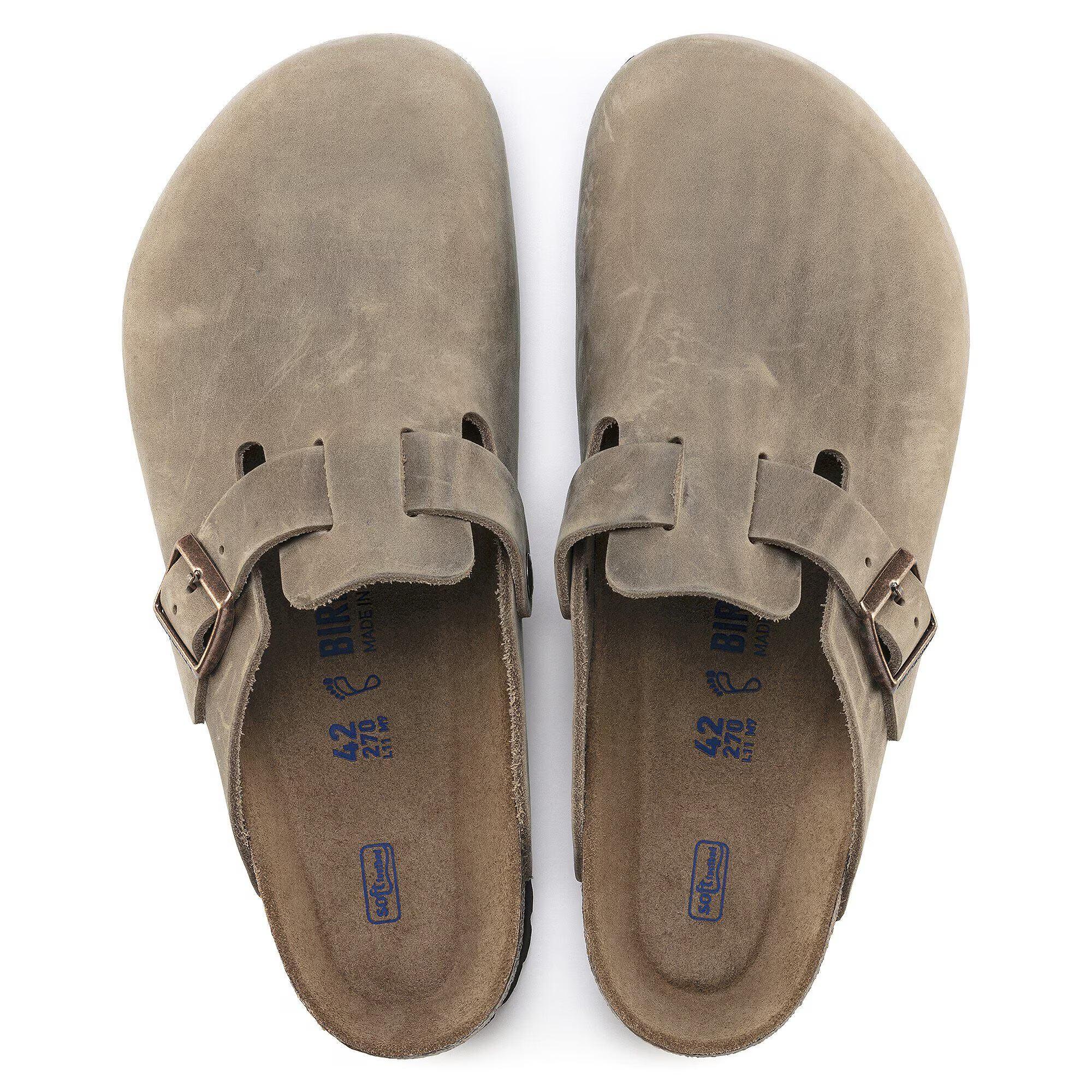 Product image 2 of 6 of Birkenstock Unisex Boston Soft Footbed Oiled Leather Clogs - Tobacco Brown