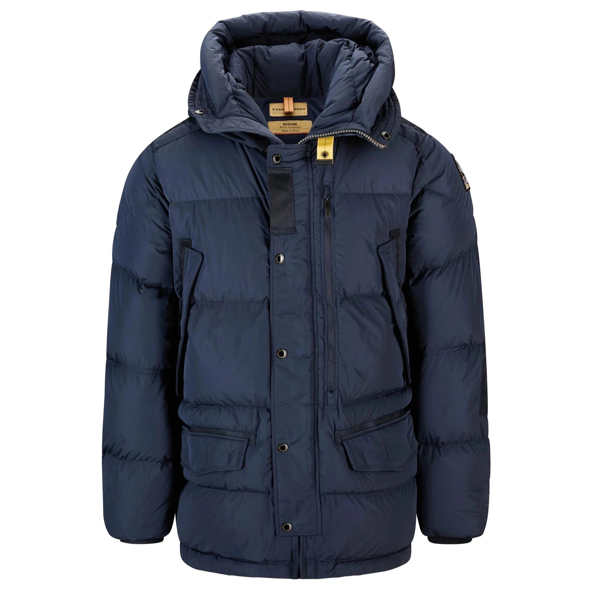 Product image 1 of 15 of Parajumpers Men's Harraseeket Hooded Down Parka Jacket - Blue Navy