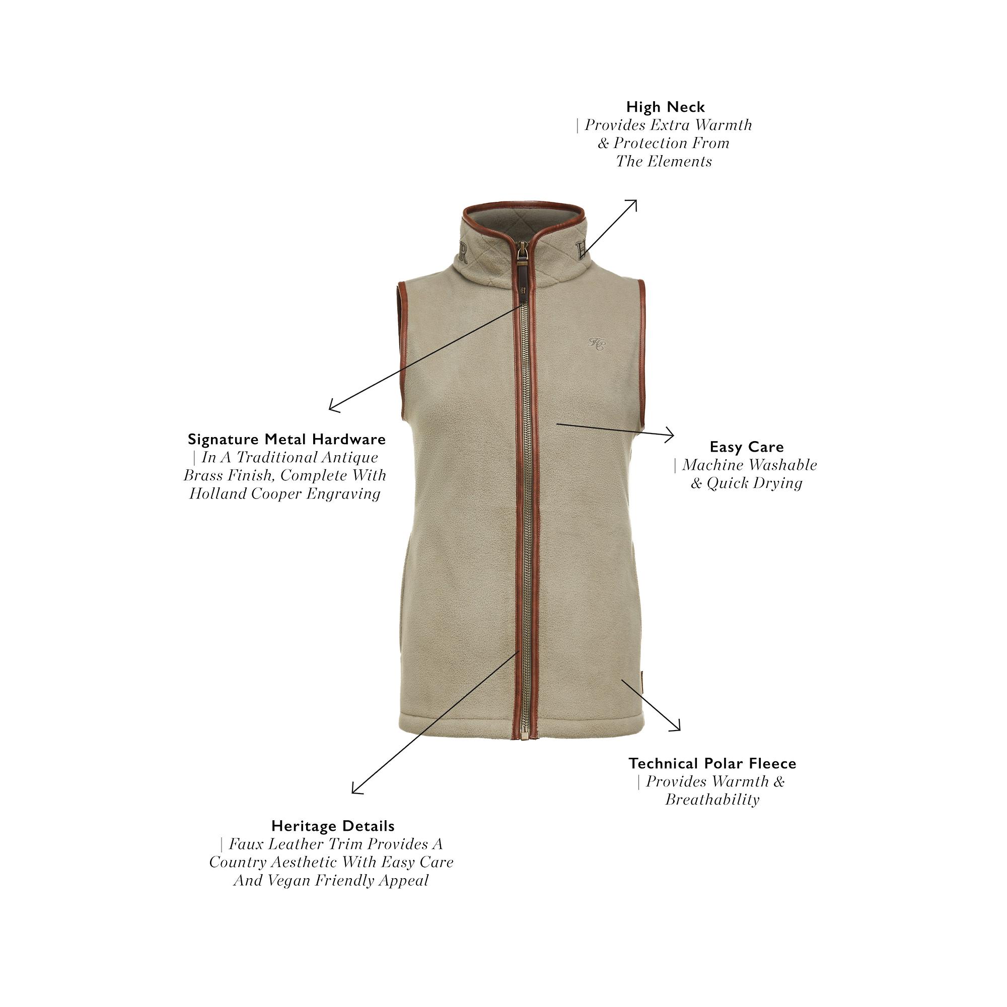 Product image 5 of 9 of Holland Cooper Women's Country Fleece Gilet - Sage