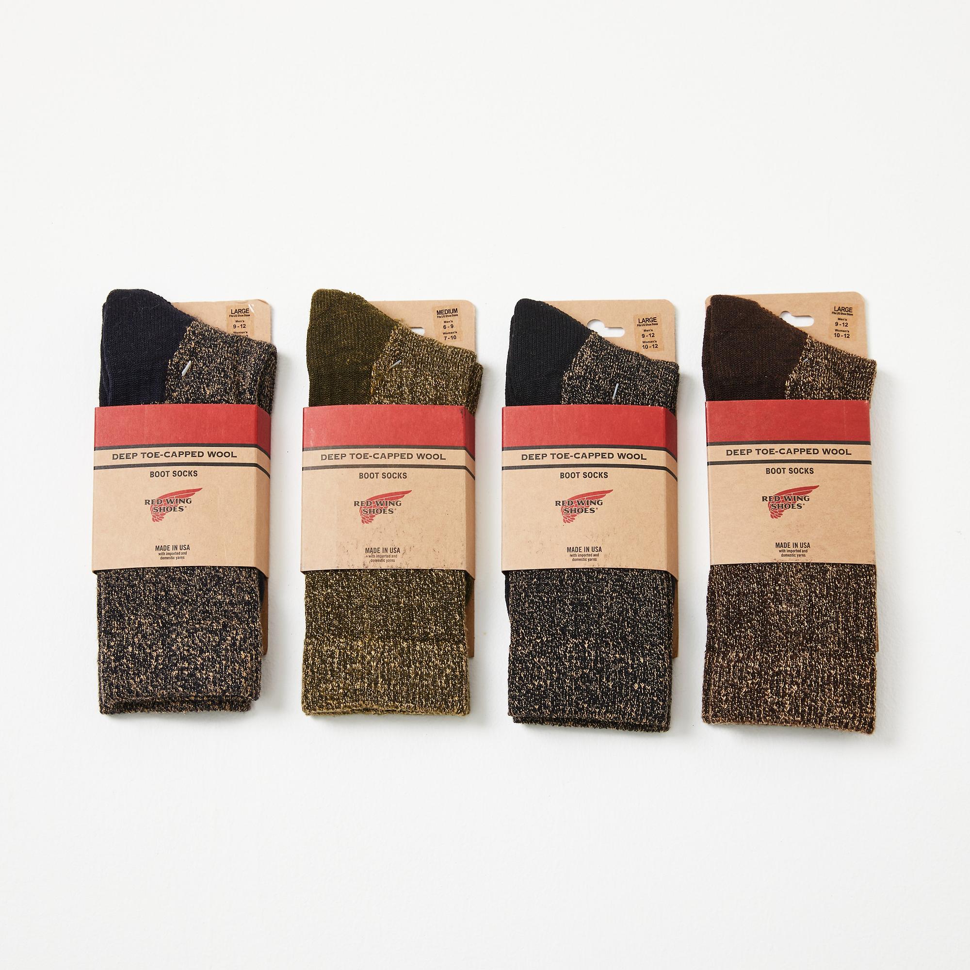 Product image 3 of 3 of Red Wing Deep Toe-Capped Crew Socks - Black - Style 97642