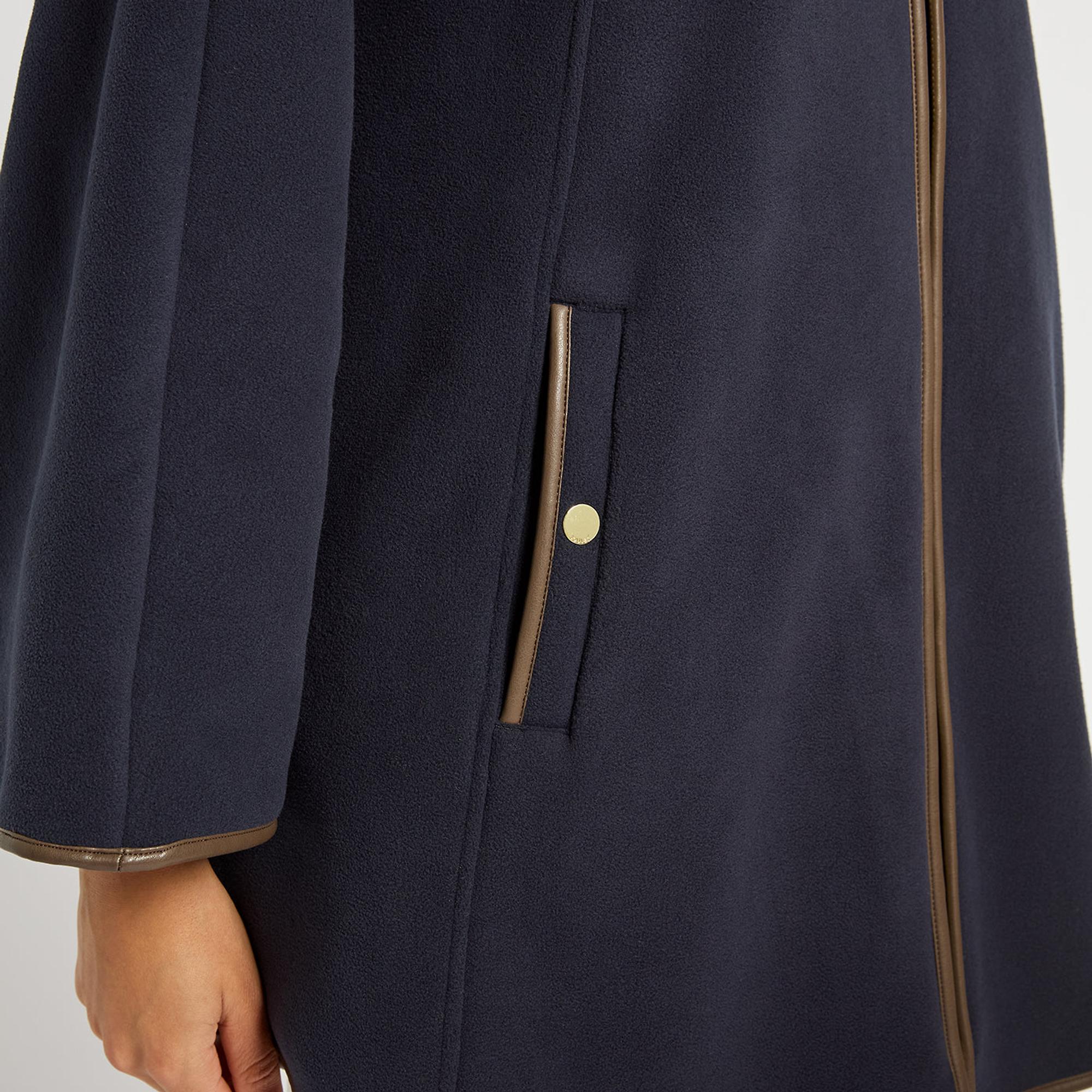 Product image 4 of 7 of Joules Women's Heritage Fleece Longline Cape - Navy