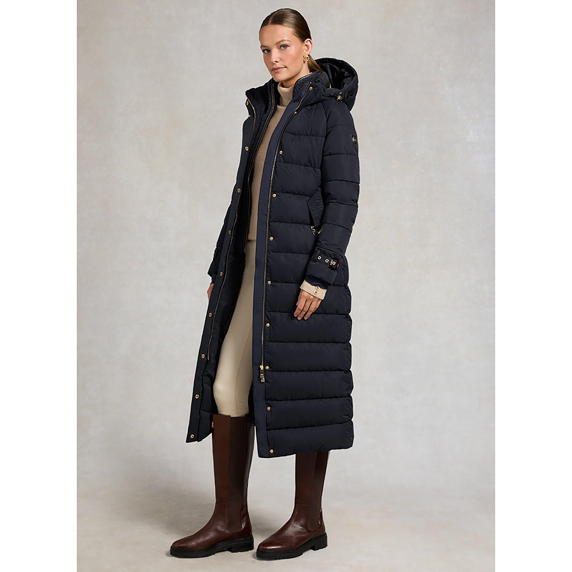 Product image 2 of 14 of Holland Cooper Women's Arosa Luxe Longline Coat - Ink Navy