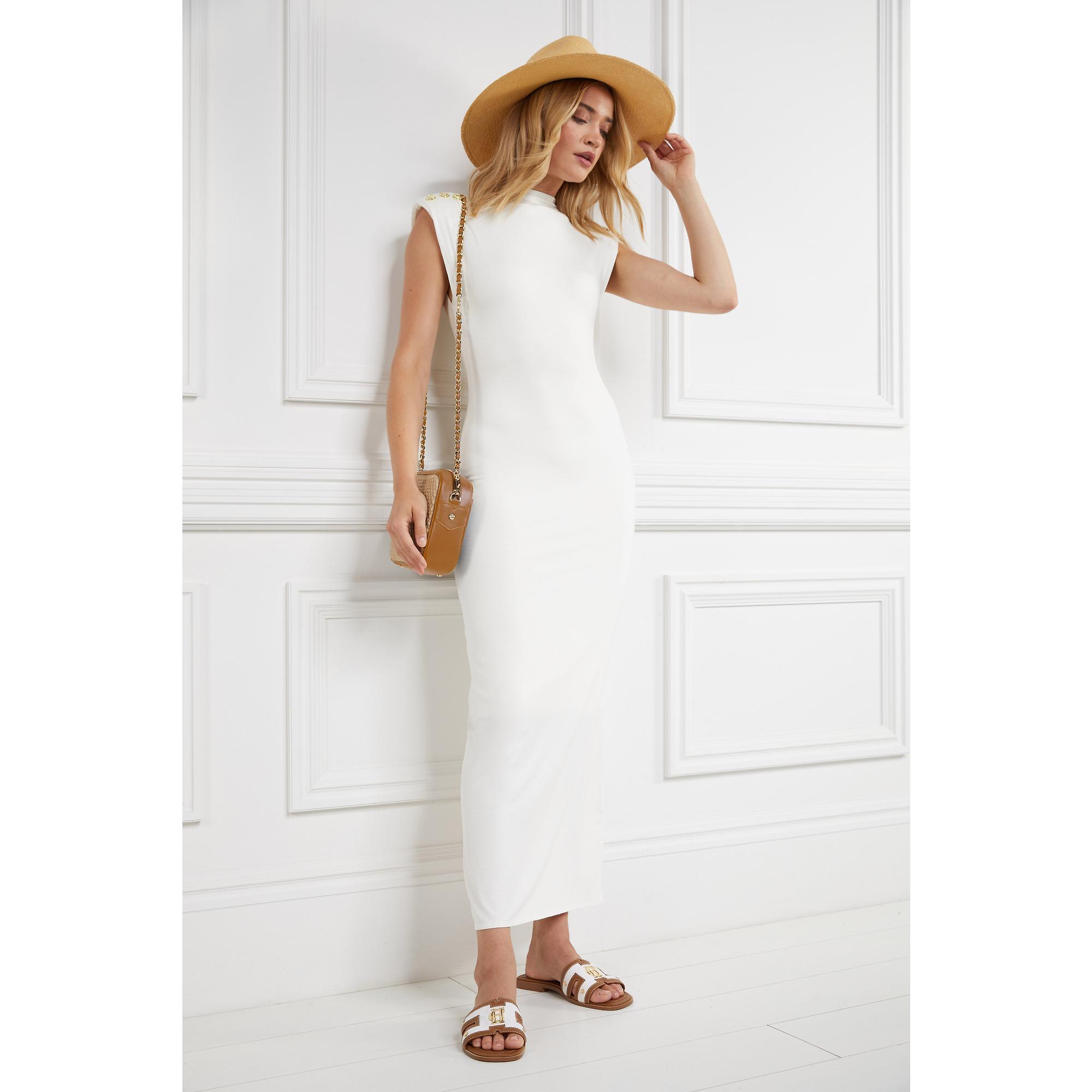 Product image 5 of 10 of Holland Cooper Women's Monogram Slides - Tan Canvas