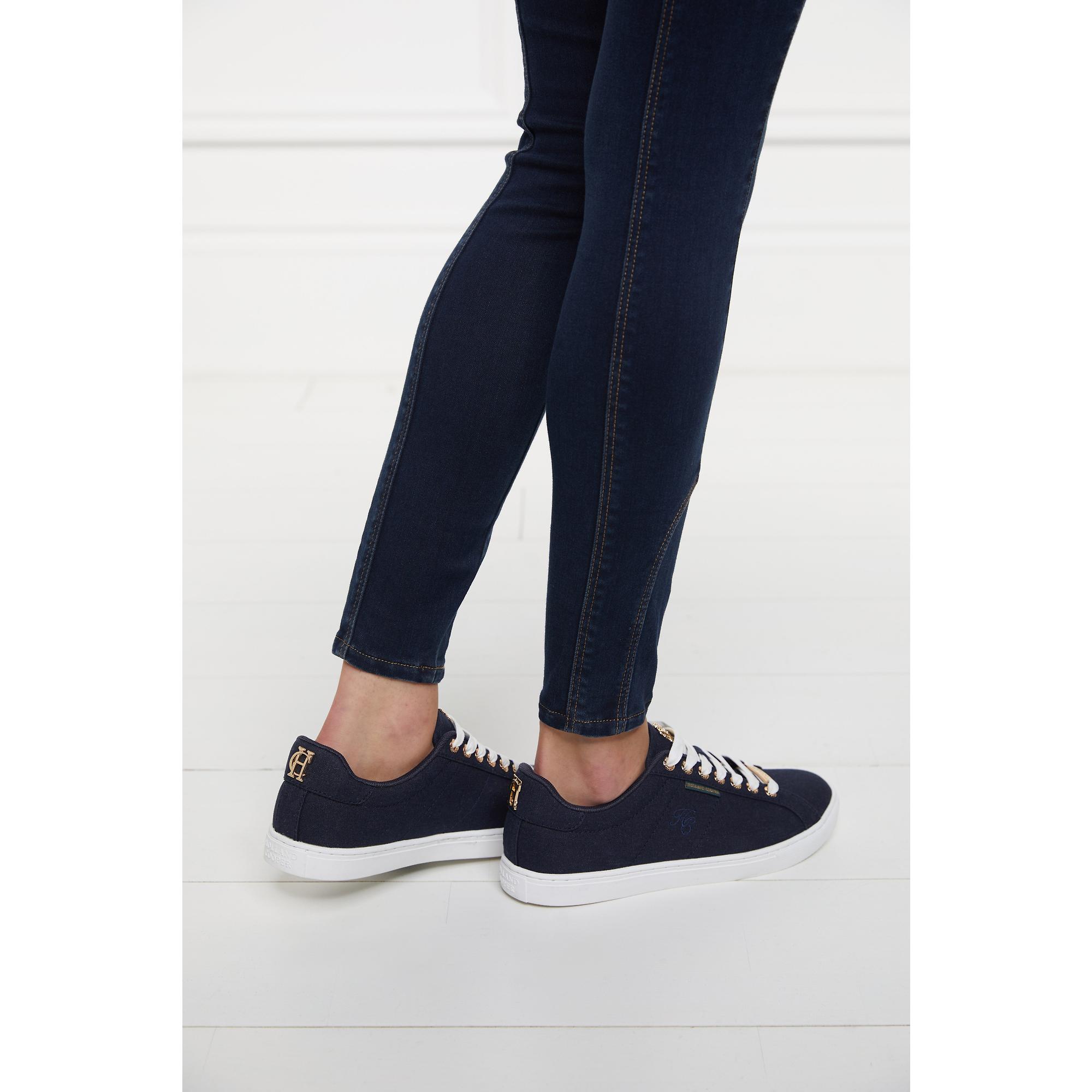 Product image 8 of 12 of Holland Cooper Women's Chelsea Court Trainers - Ink Navy