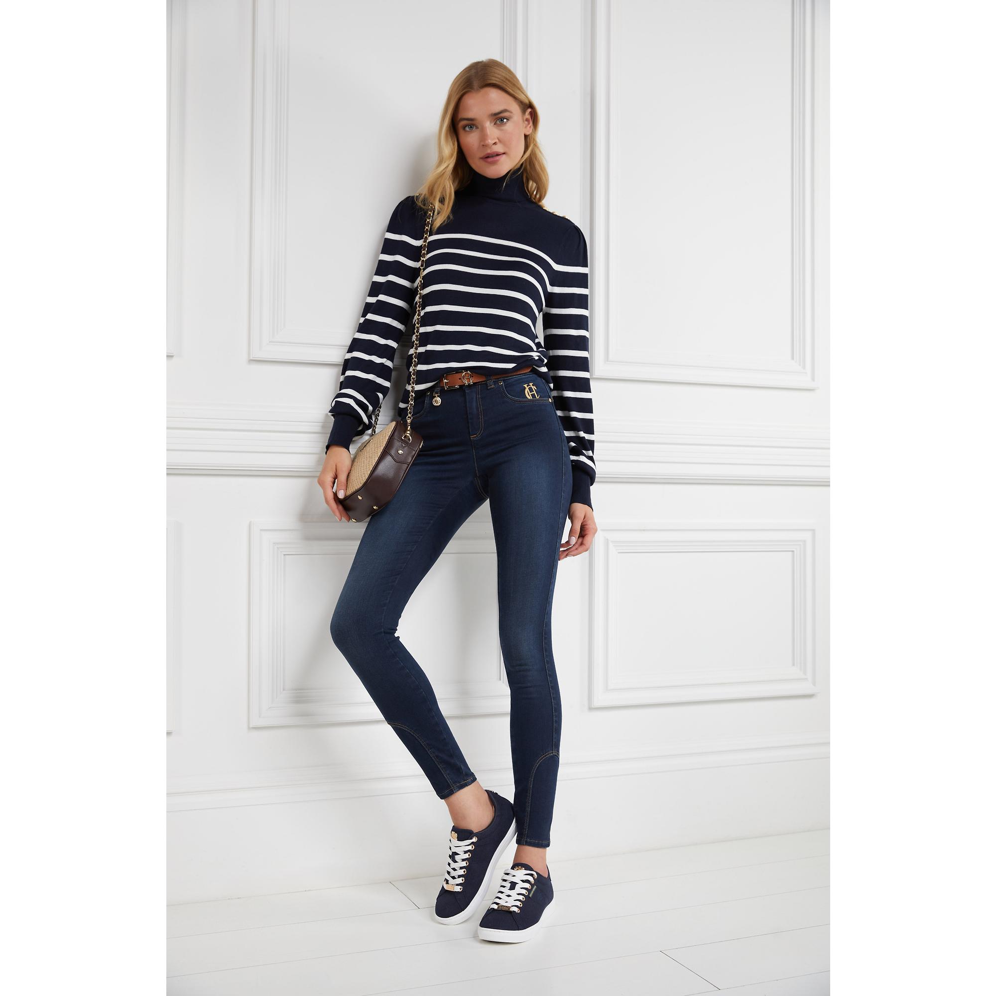 Product image 10 of 12 of Holland Cooper Women's Chelsea Court Trainers - Ink Navy