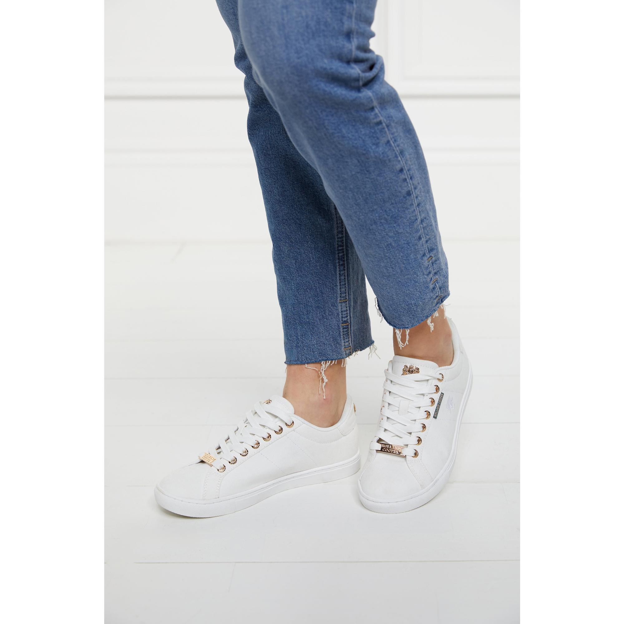 Product image 8 of 12 of Holland Cooper Women's Chelsea Court Trainers - White