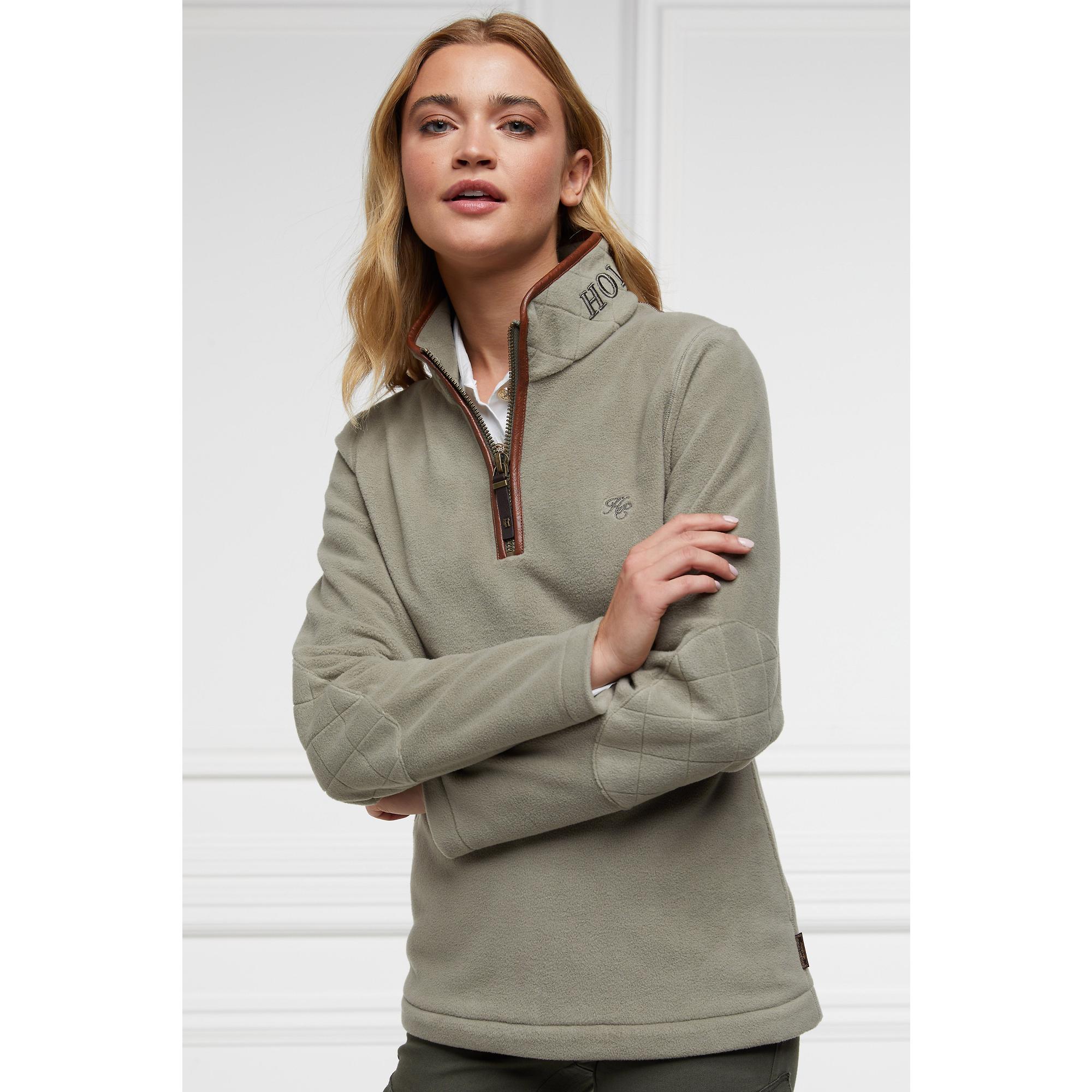 Product image 4 of 8 of Holland Cooper Women's Country Fleece Quarter Zip - Sage