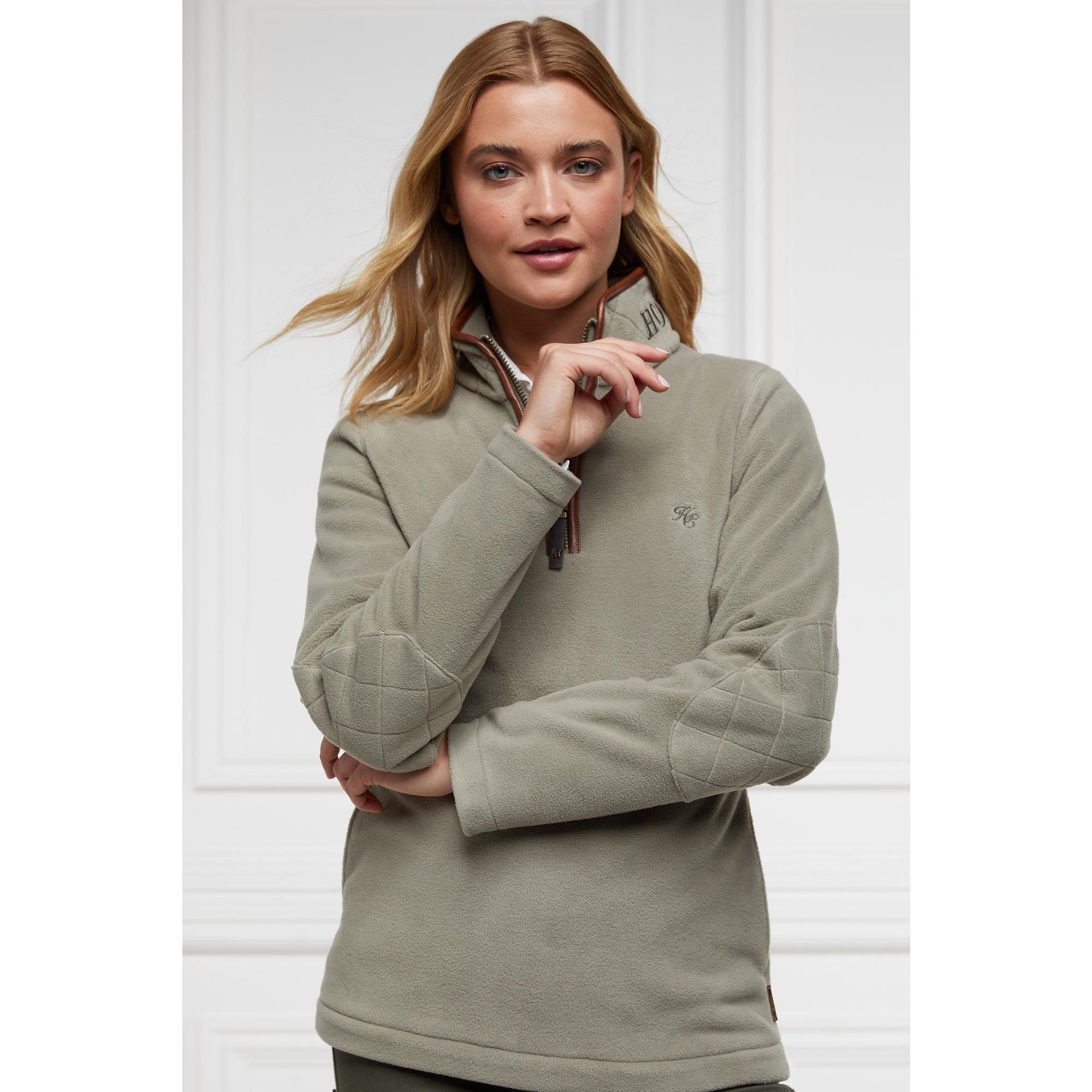 Product image 6 of 8 of Holland Cooper Women's Country Fleece Quarter Zip - Sage