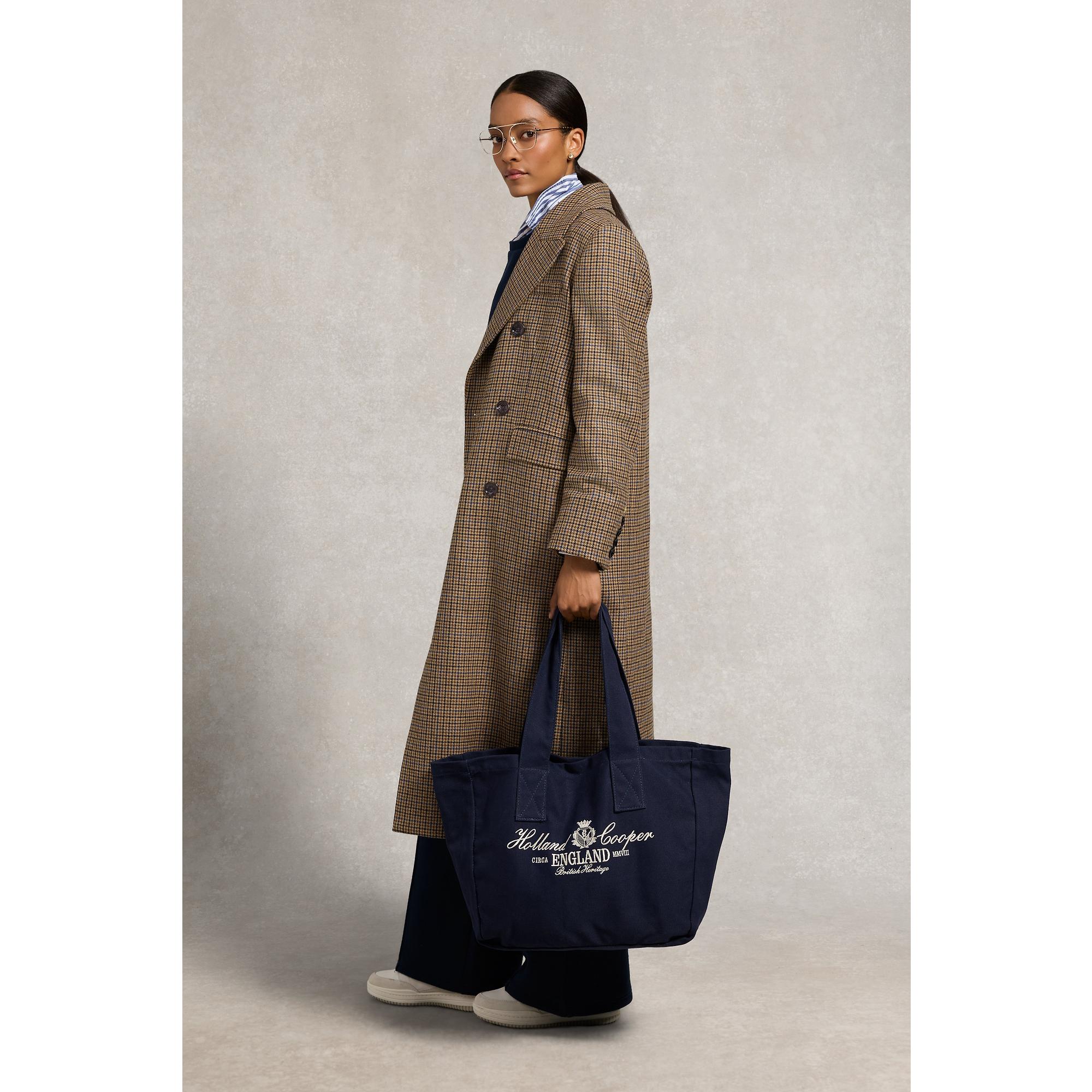 Product image 3 of 9 of Holland Cooper Women's Essential Tote Bag - Navy Ecru