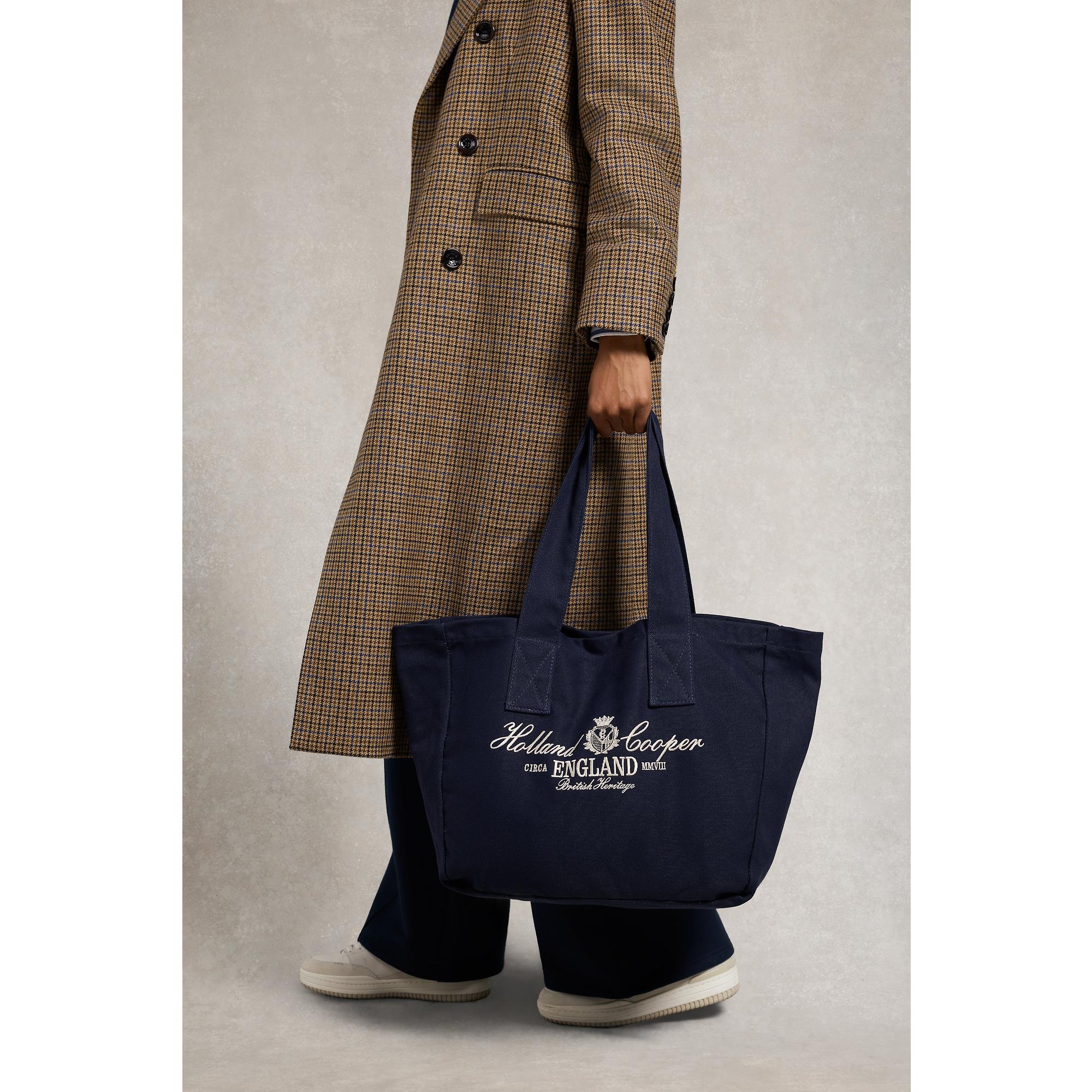 Product image 2 of 9 of Holland Cooper Women's Essential Tote Bag - Navy Ecru