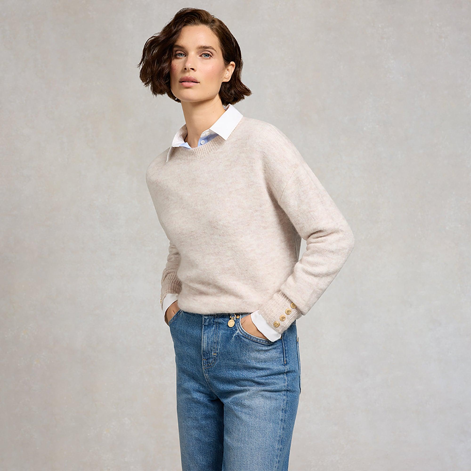 Product image 3 of 9 of Holland Cooper Women's Tori Crew Neck Knit - Barley