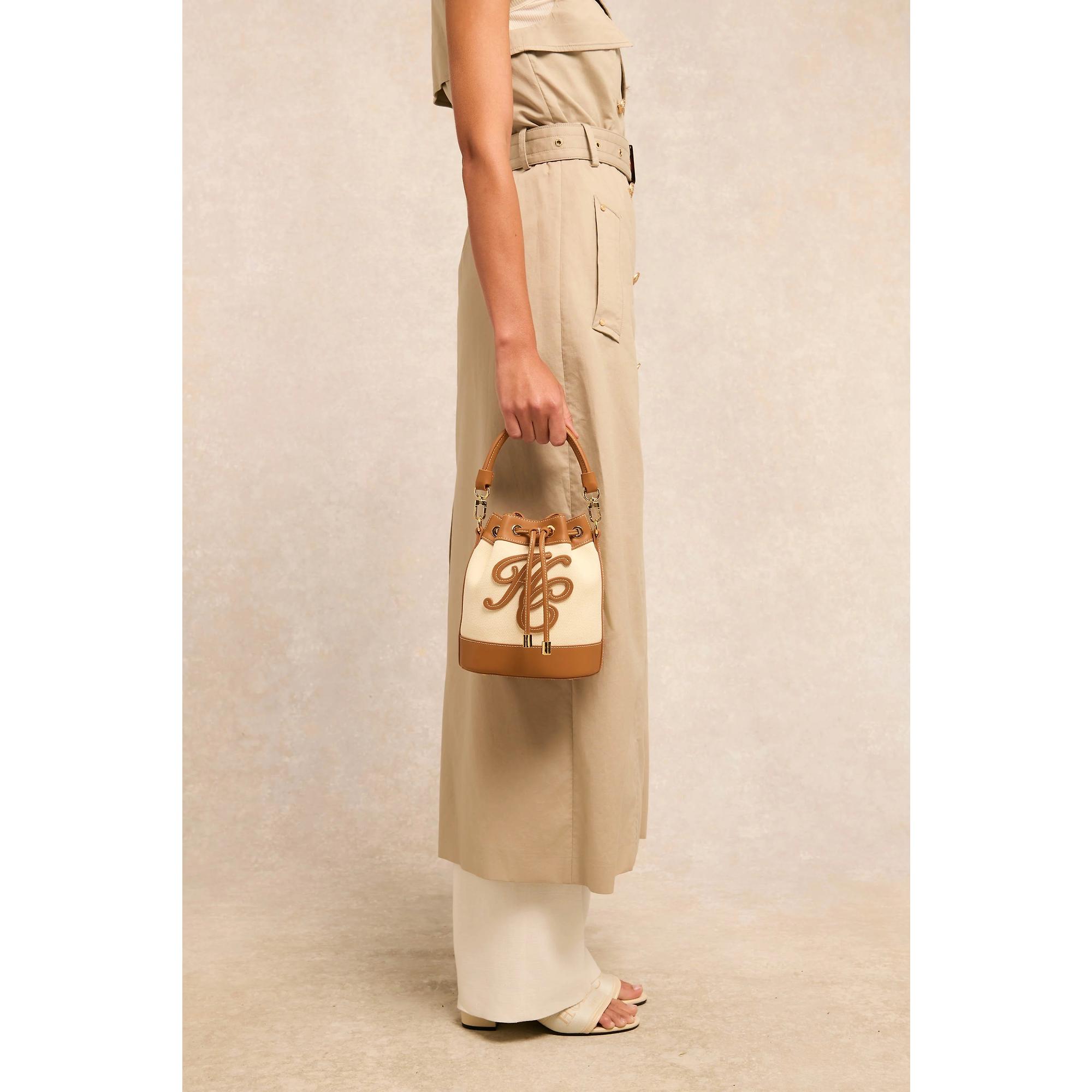 Product image 2 of 8 of Holland Cooper Women's Amalfi Bucket Bag - Tan Canvas
