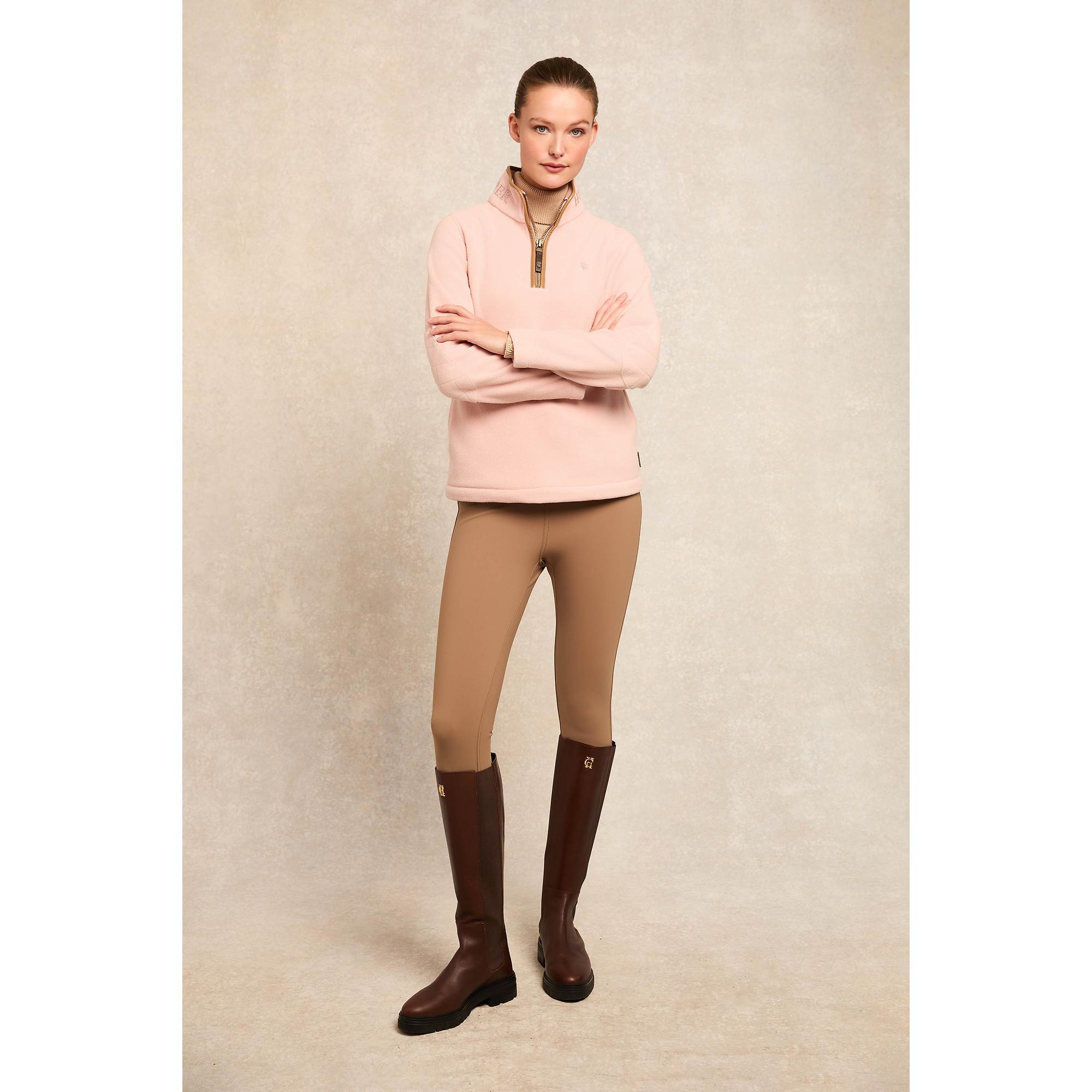 Product image 3 of 7 of Holland Cooper Women's Country Fleece Quarter Zip - Soft Pink