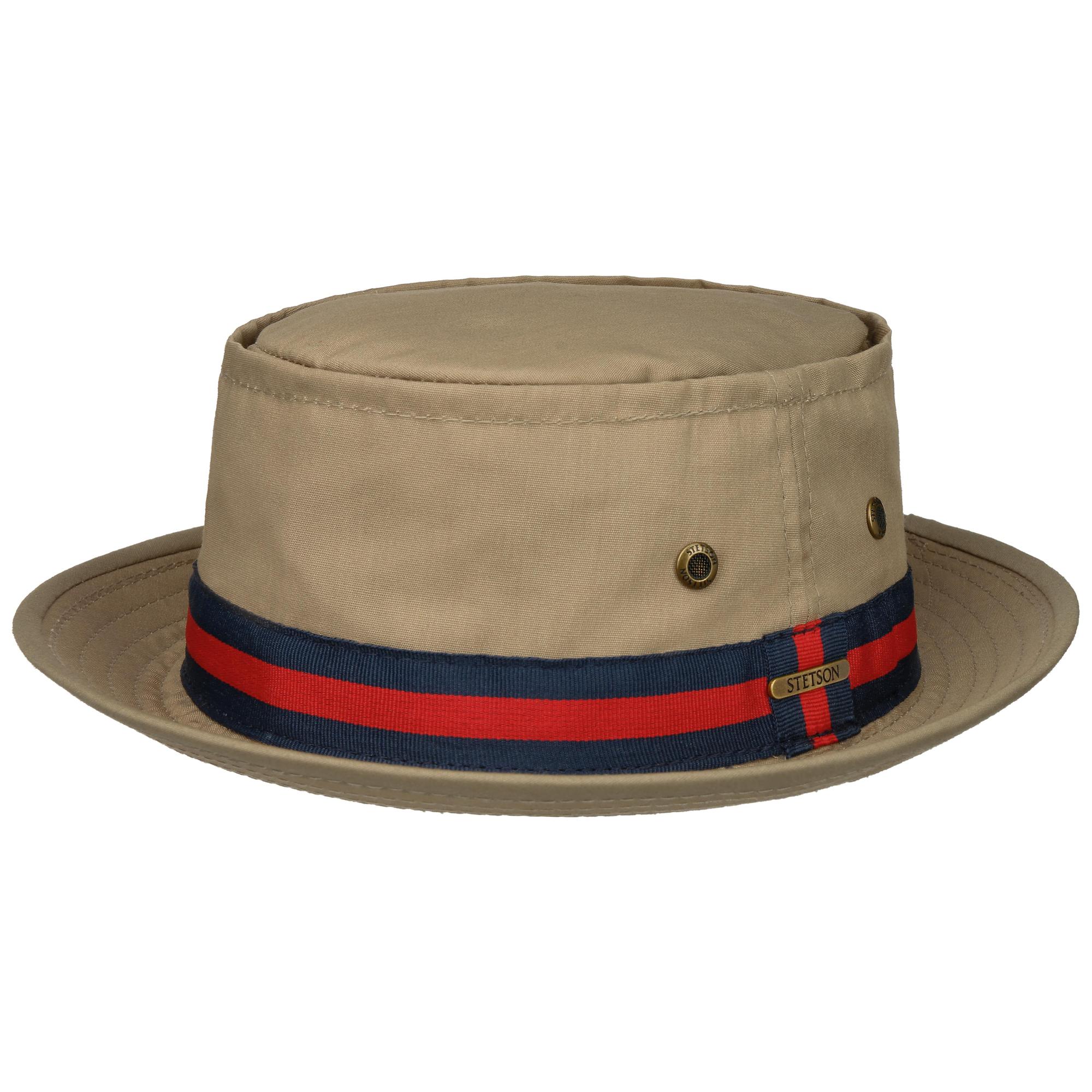 Product image 1 of 5 of Stetson Classic Band Pork Pie Cloth Hat - Beige