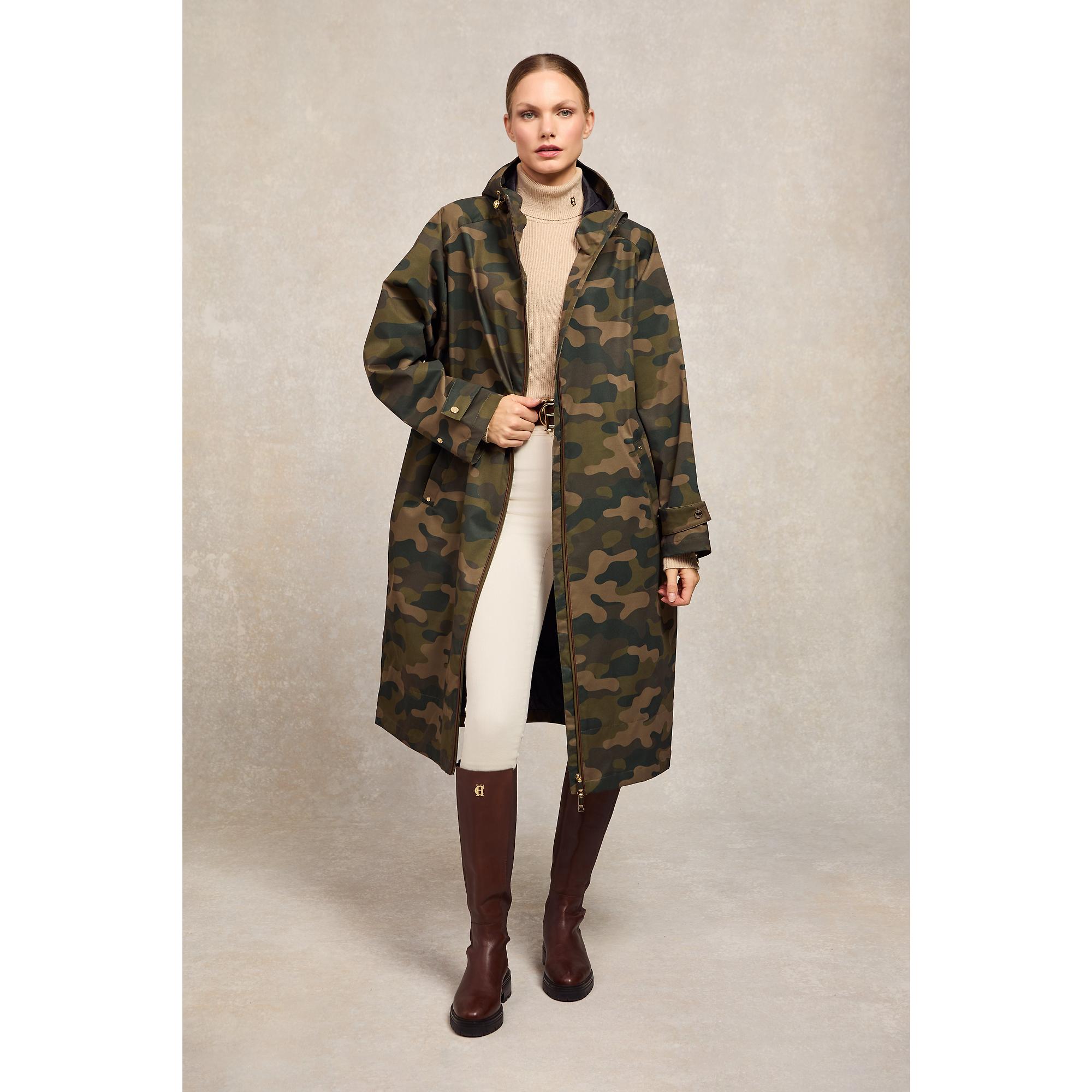 Product image 2 of 12 of Holland Cooper Women's One-Size Lightweight Waterproof Coat - Camo