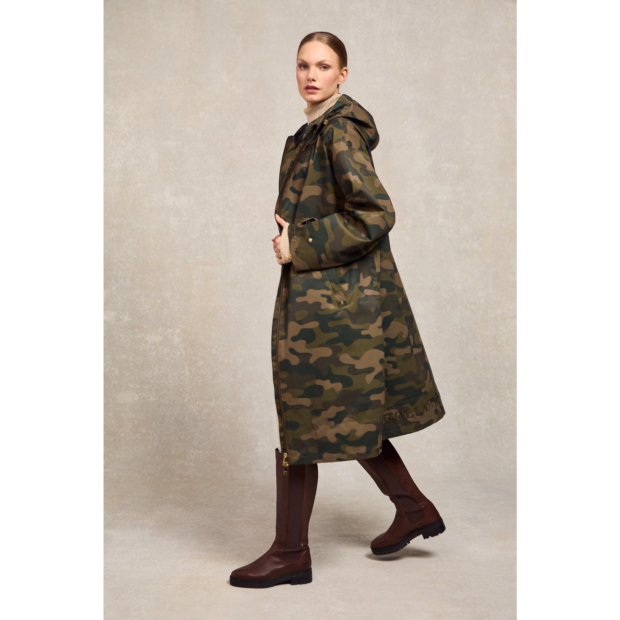 Product image 3 of 12 of Holland Cooper Women's One-Size Lightweight Waterproof Coat - Camo