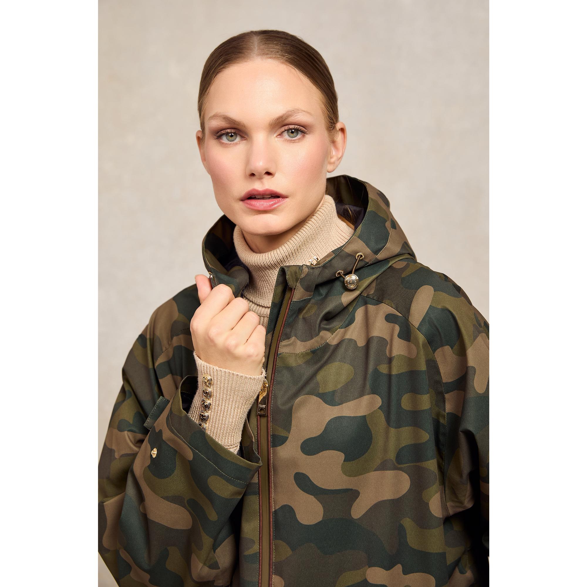 Product image 4 of 12 of Holland Cooper Women's One-Size Lightweight Waterproof Coat - Camo