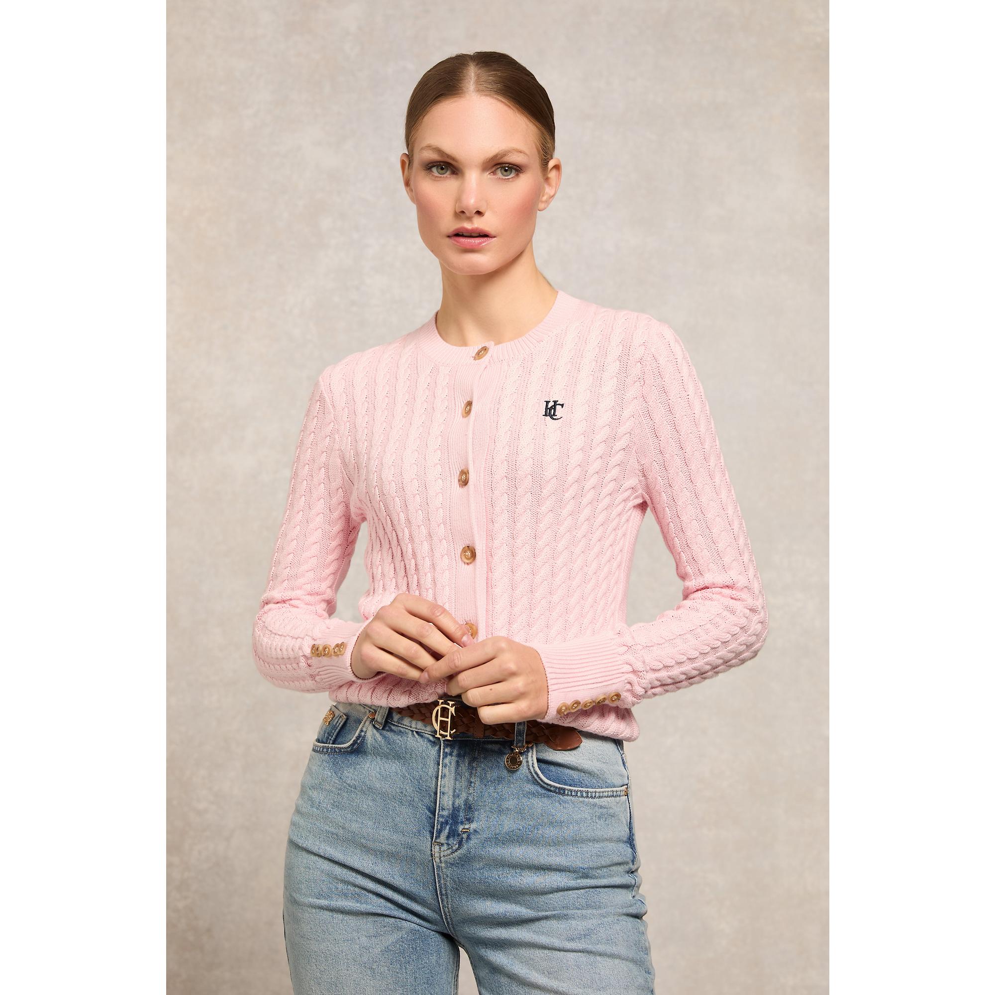 Product image 4 of 7 of Holland Cooper Women's Cotswold Cardigan - Soft Pink