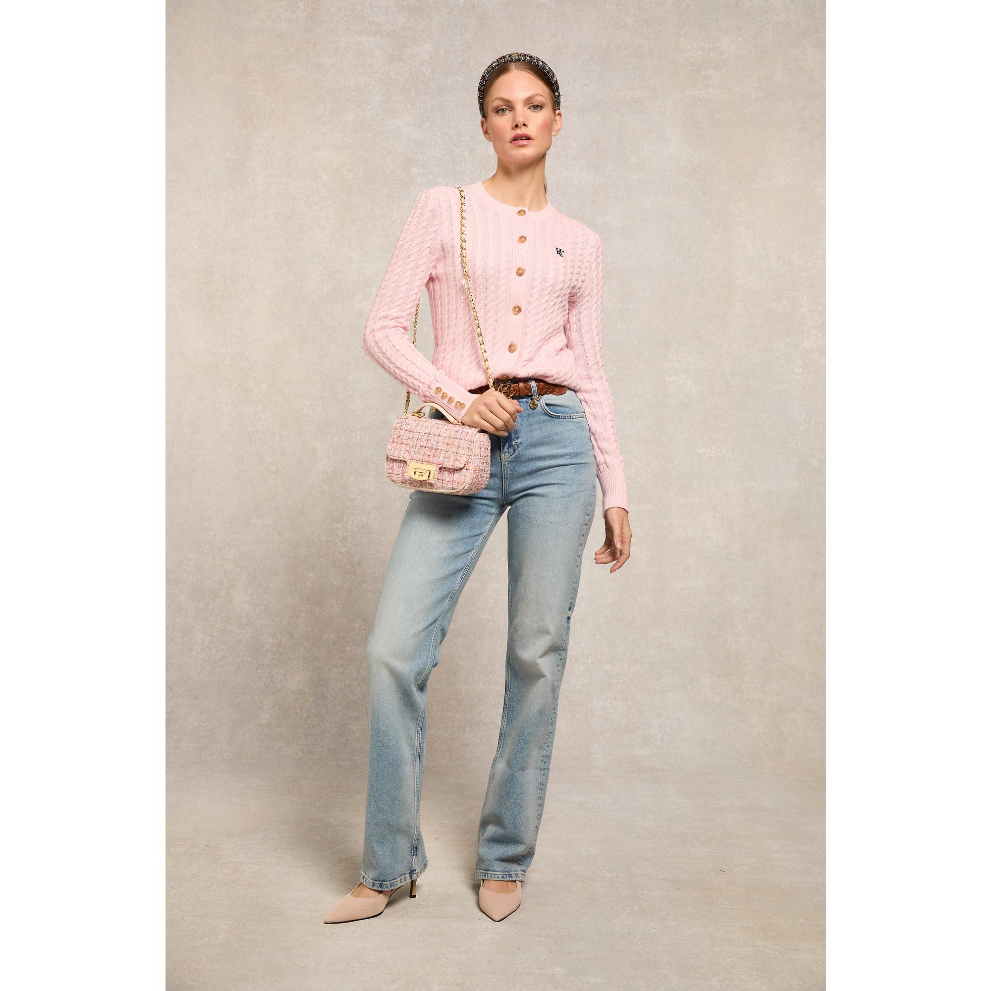 Product image 3 of 7 of Holland Cooper Women's Cotswold Cardigan - Soft Pink
