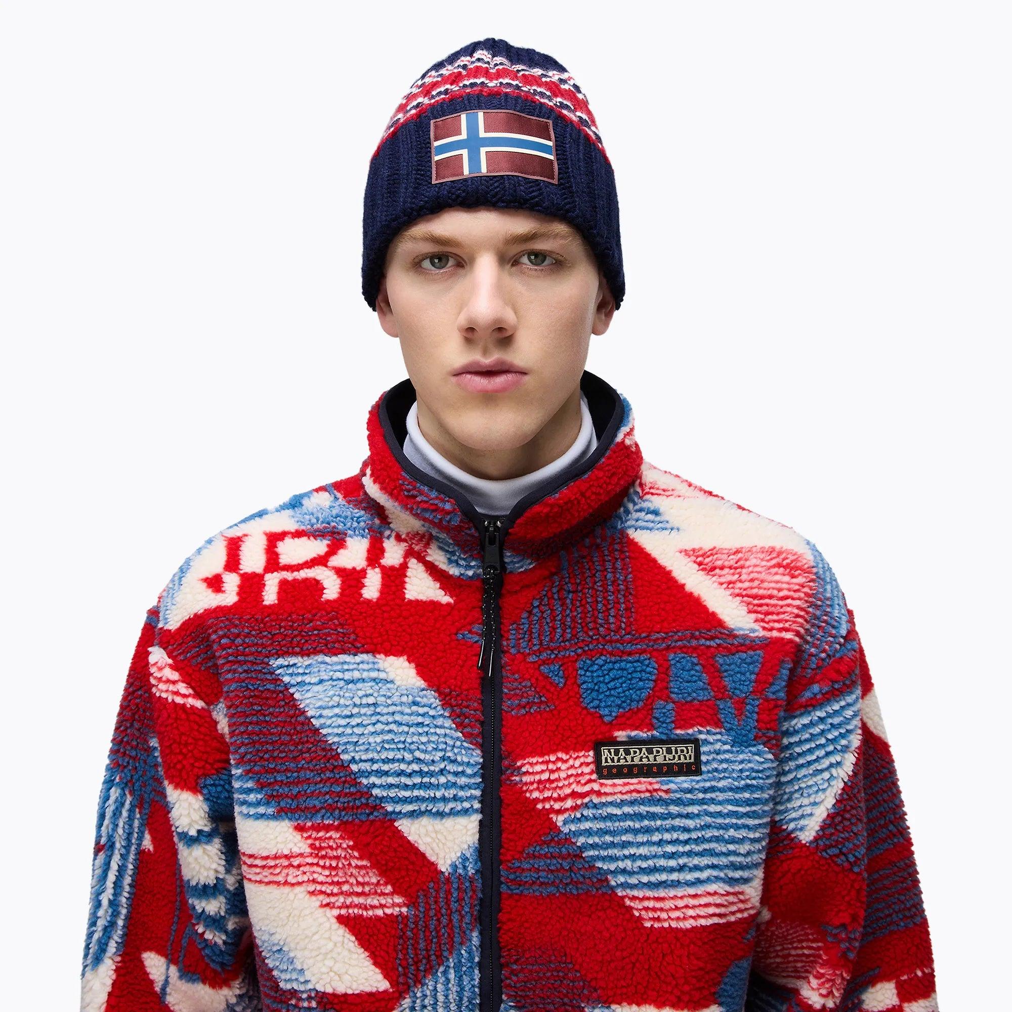 Product image 4 of 4 of Napapijri Areuse Beanie - Blue Marine