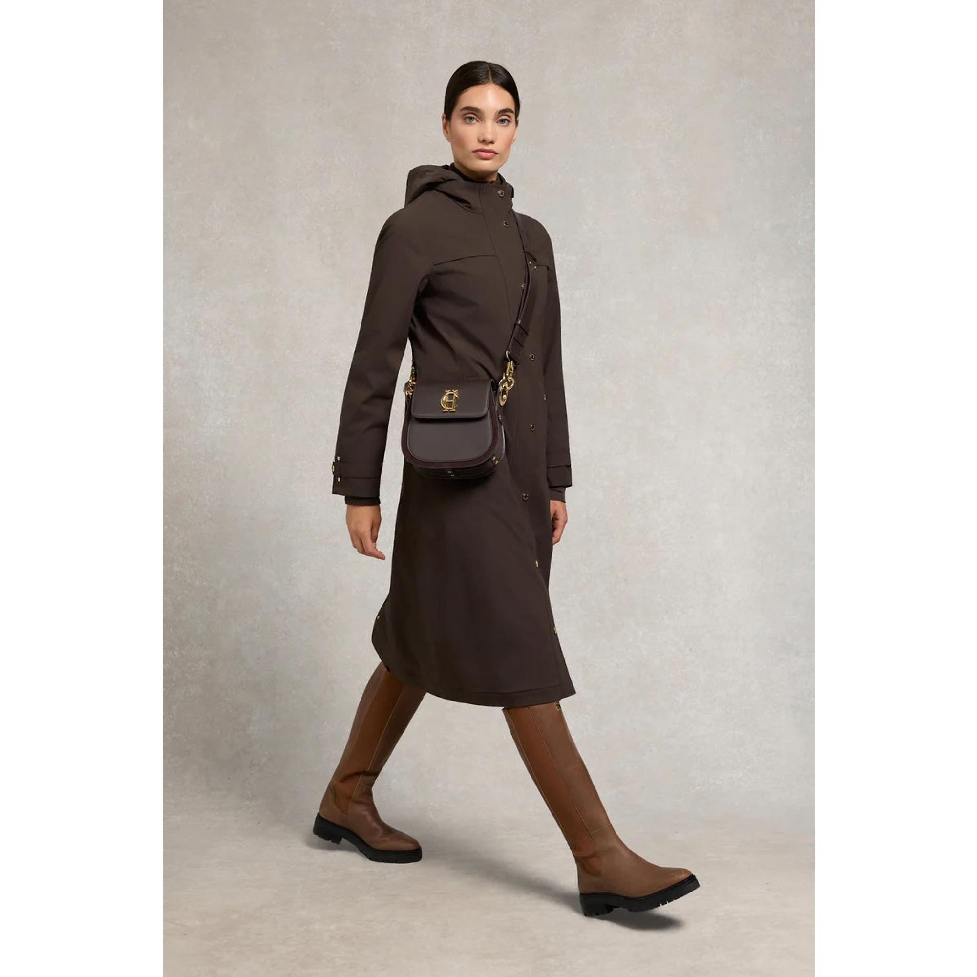 Product image 4 of 9 of Holland Cooper Women's Folgate Rain Coat - Chocolate