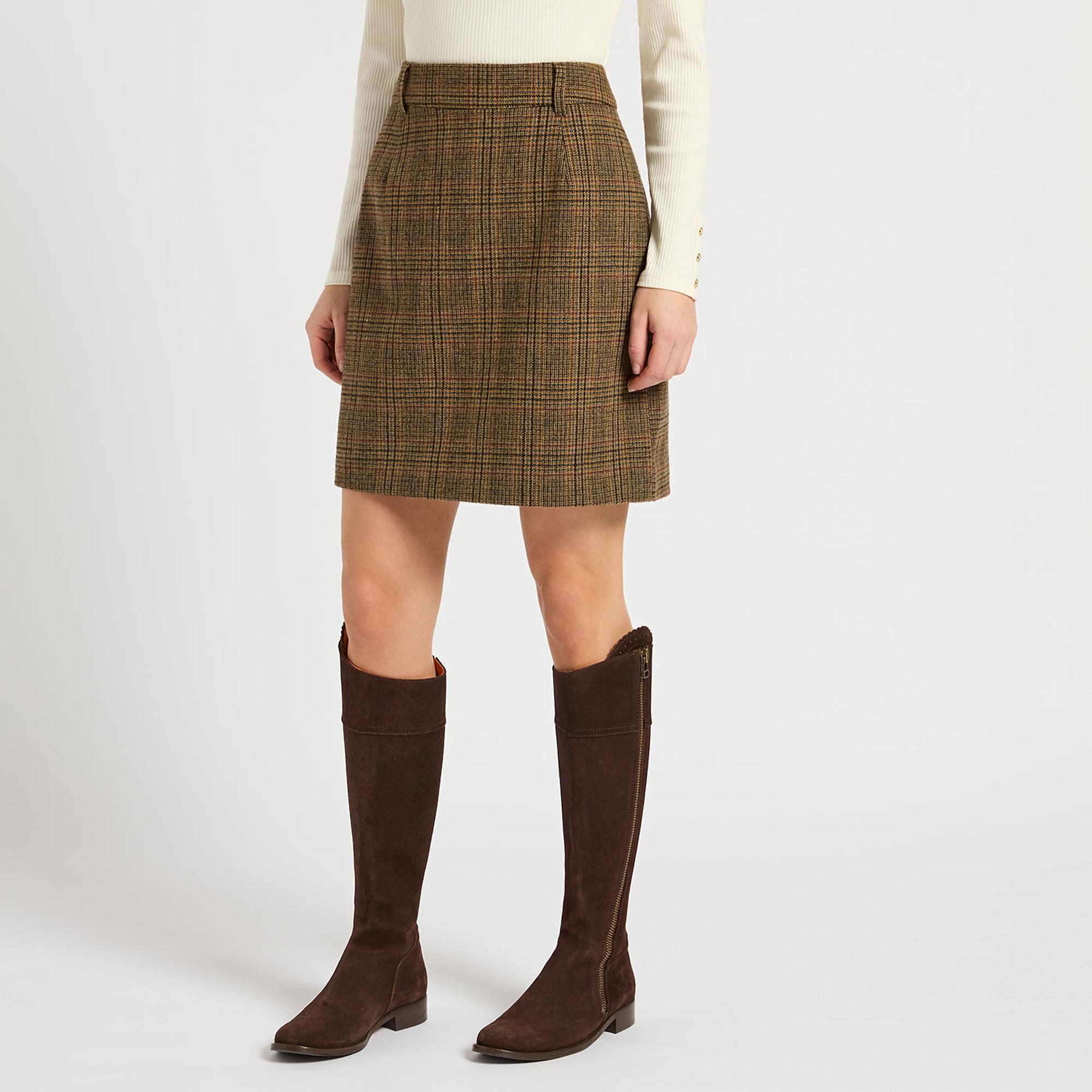 Product image 2 of 4 of Joules Women's Bramble Tweed Skirt - Brown Tweed