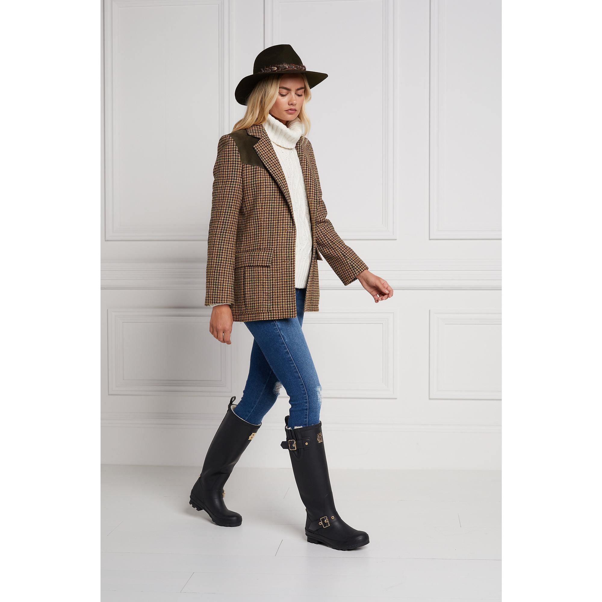 Product image 4 of 11 of Holland Cooper Women's Sherpa Lined Regency Wellingtons - Matte Black