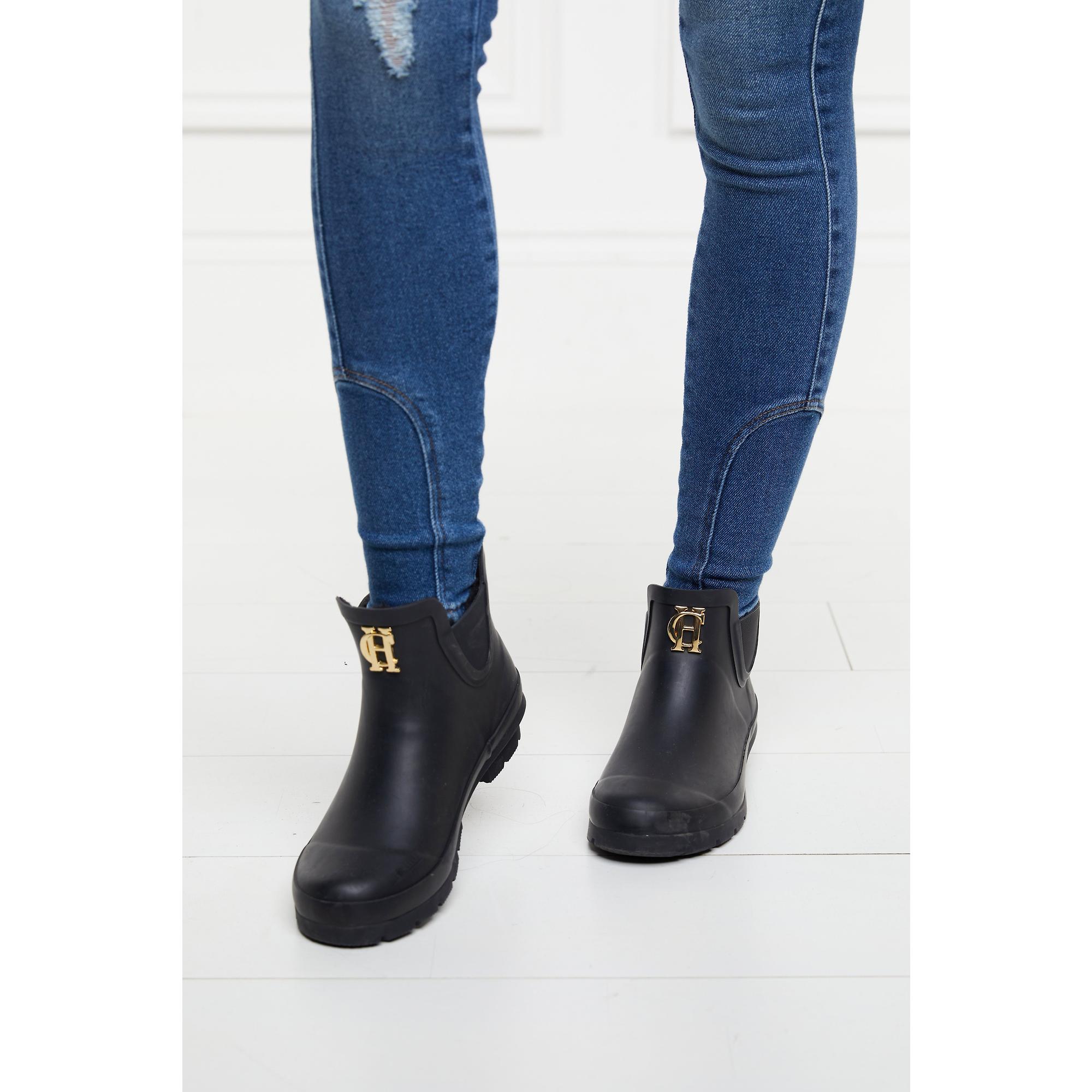 Product image 6 of 8 of Holland Cooper Women's Rubber Chelsea Boots - Black