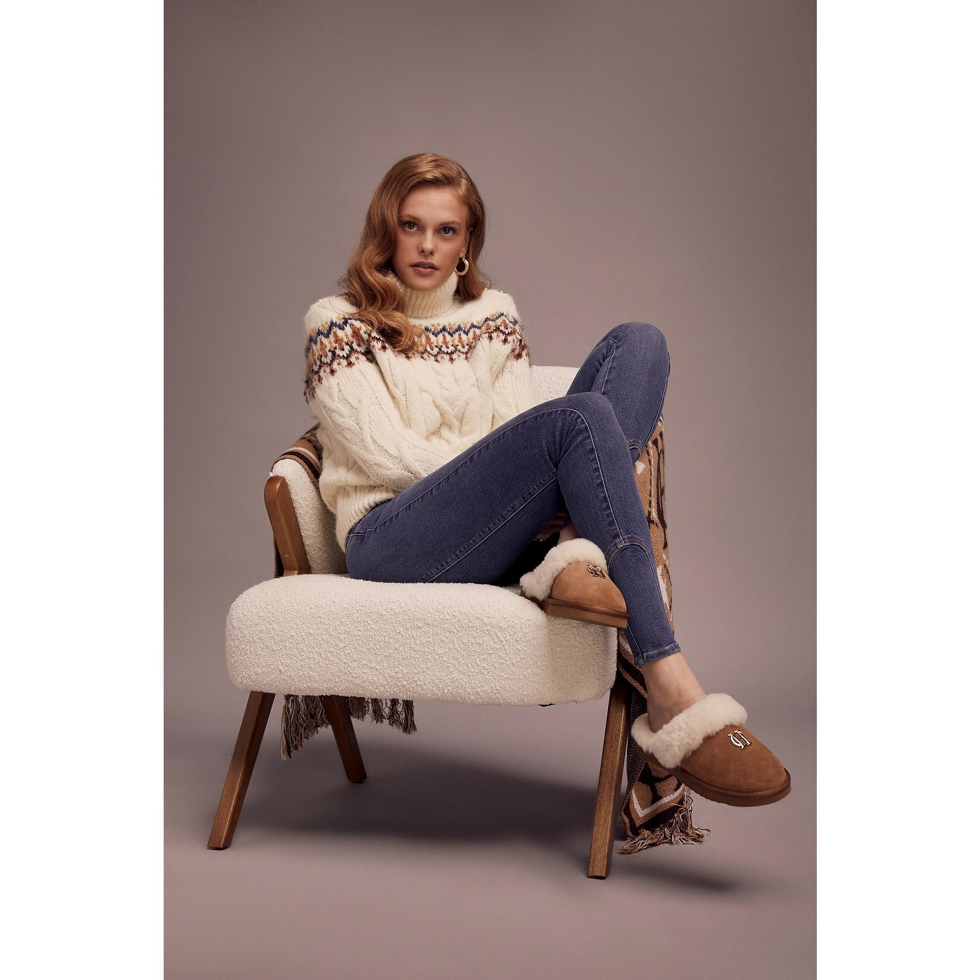 Product image 7 of 7 of Holland Cooper Women's HC Shearling Slippers - Tan