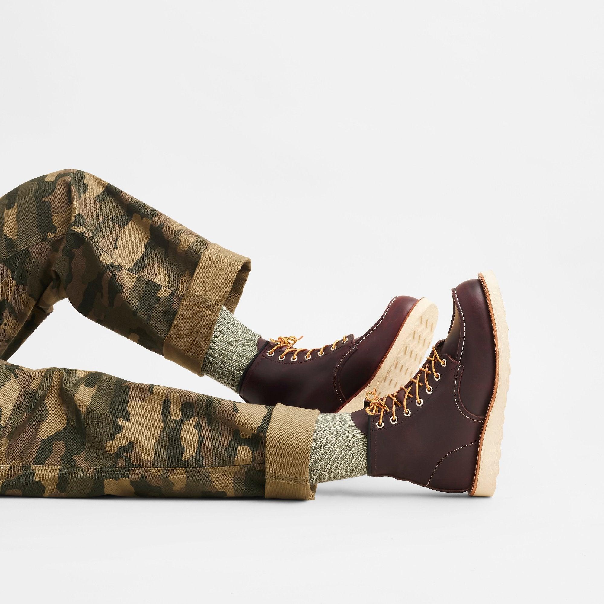 Product image 6 of 10 of Red Wing Classic Moc Toe 6" Boot Excalibur Leather - Black Cherry - Style 8847