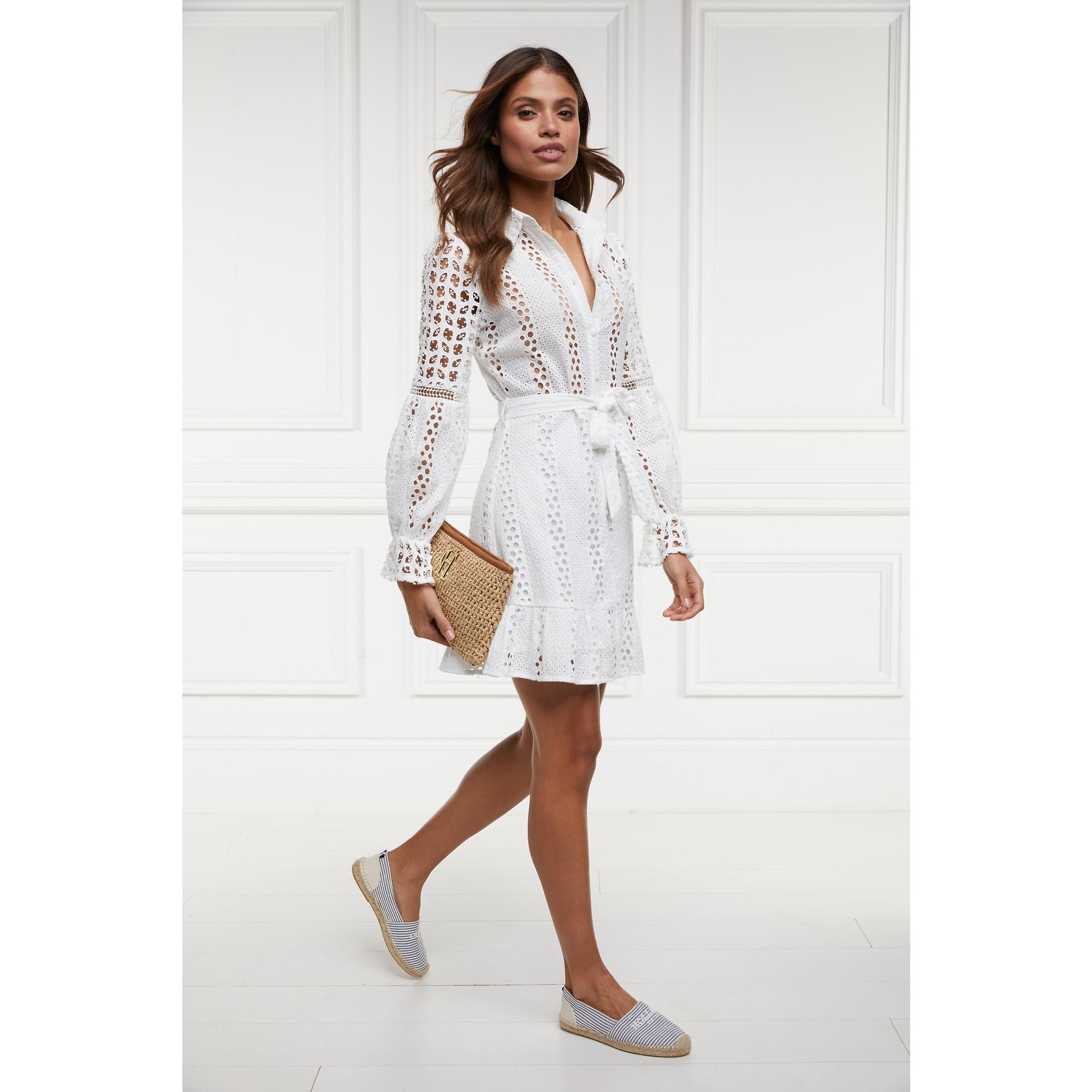 Product image 9 of 11 of Holland Cooper Women's Broderie Lace Dress - White