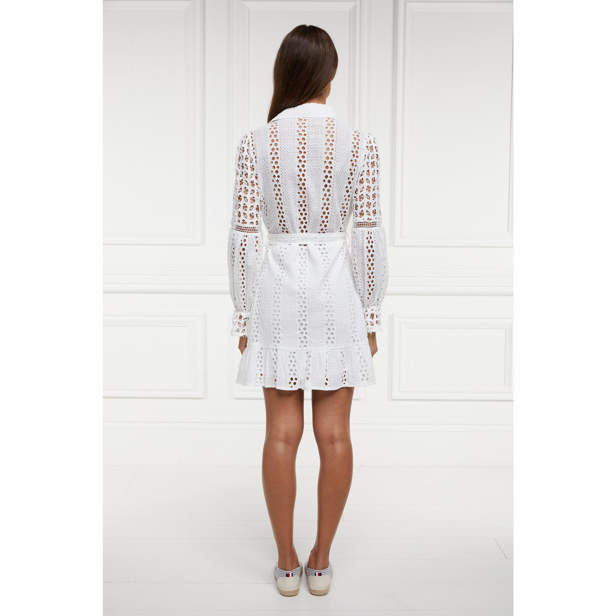 Product image 6 of 11 of Holland Cooper Women's Broderie Lace Dress - White