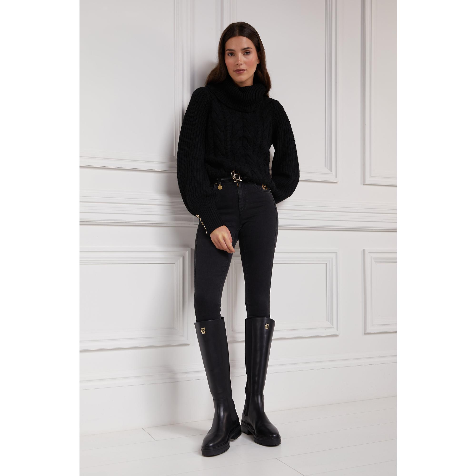 Product image 10 of 11 of Holland Cooper Women's Astoria Knee Boots - Black
