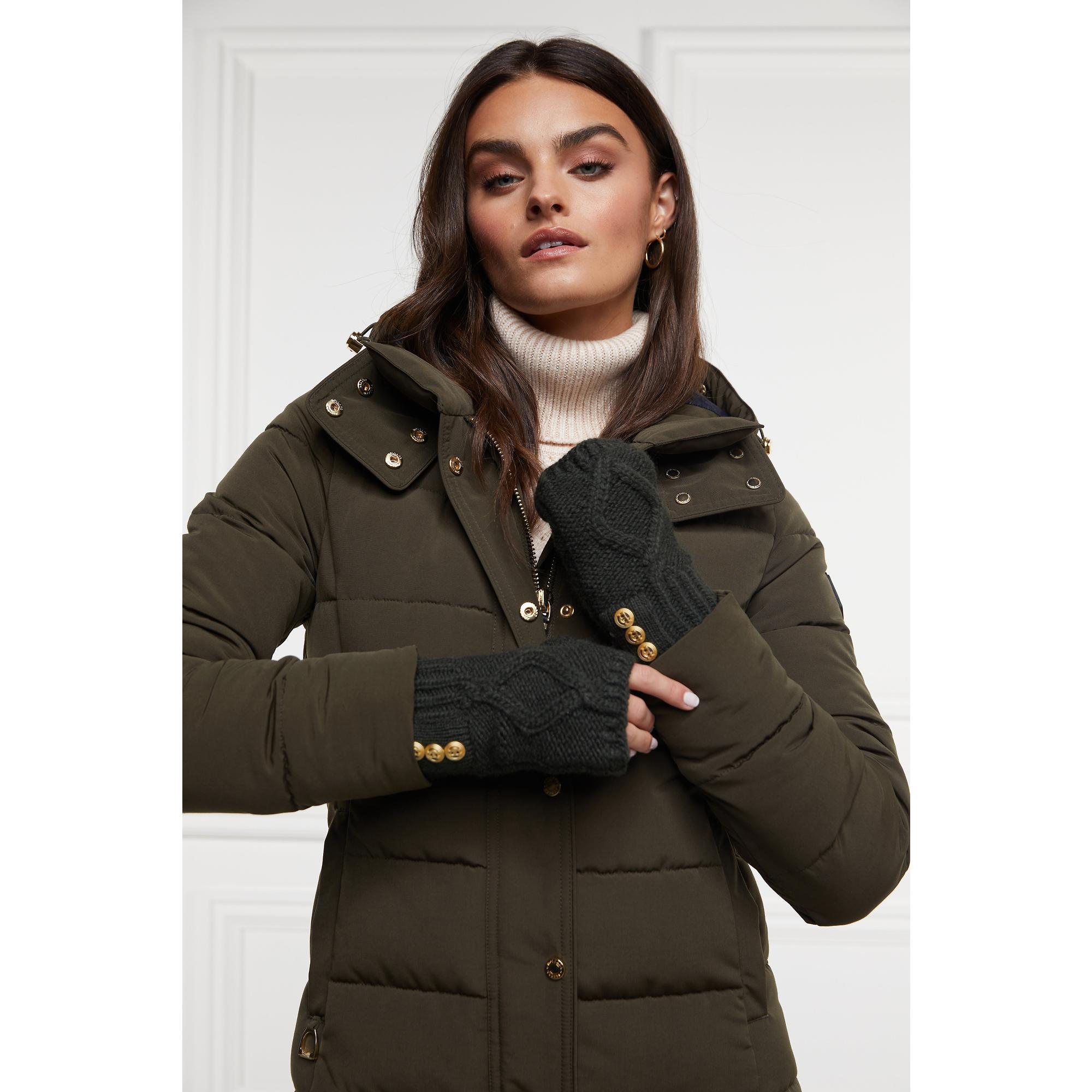 Product image 6 of 6 of Holland Cooper Women's Cortina Fingerless Gloves - Fern Green